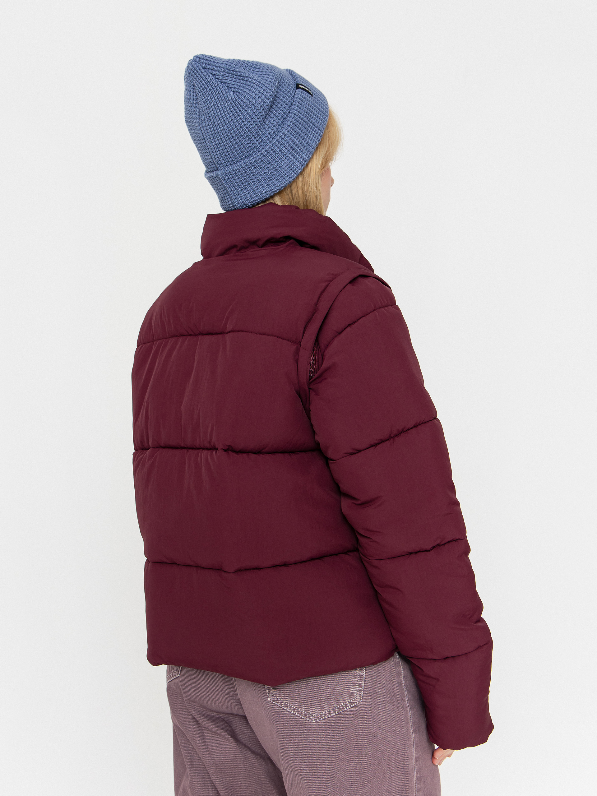 Santa Cruz Strip 2 In 1 Quilted Wmn Jacket (dark cherry)