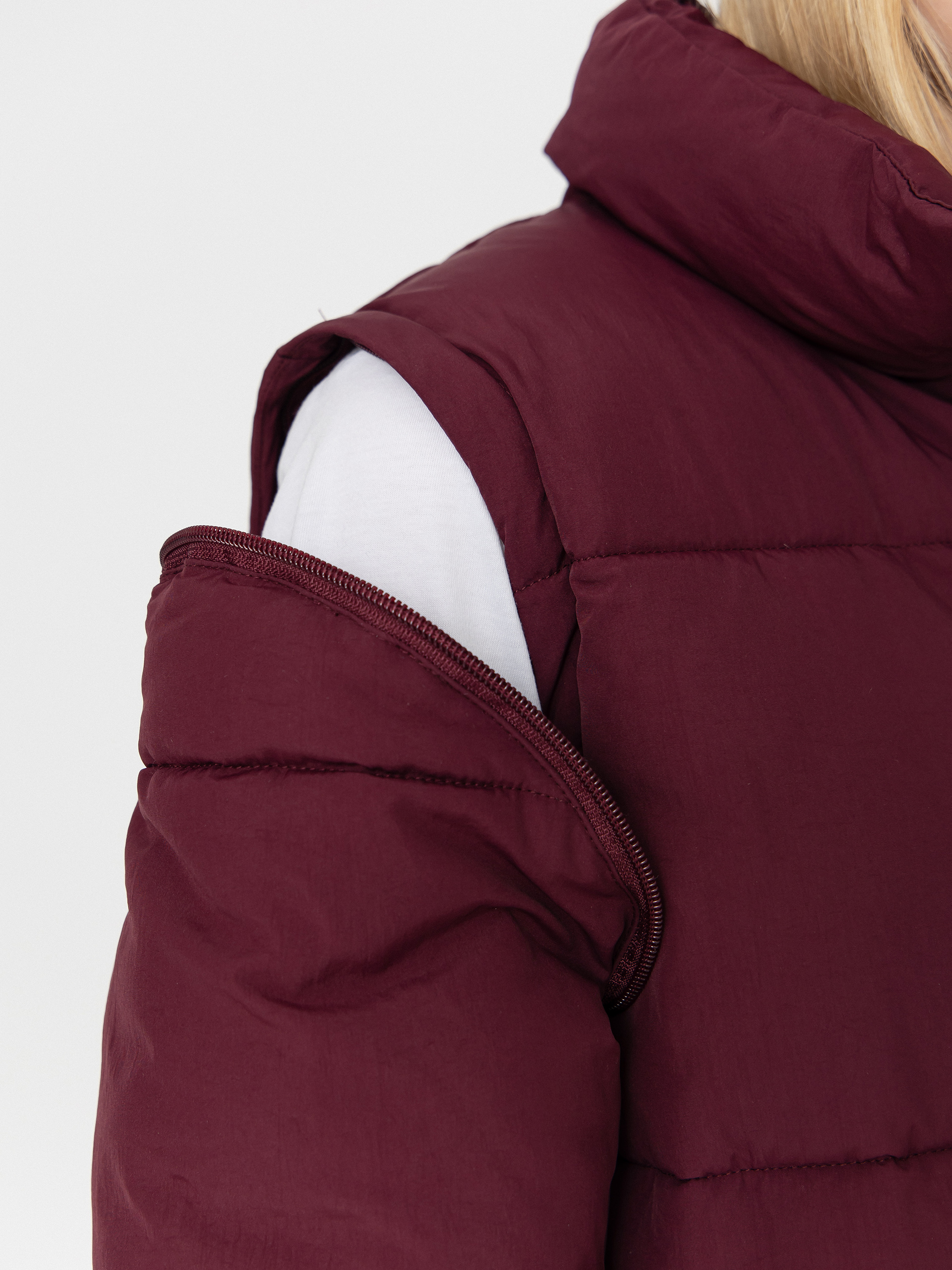 Santa Cruz Strip 2 In 1 Quilted Wmn Jacket (dark cherry)