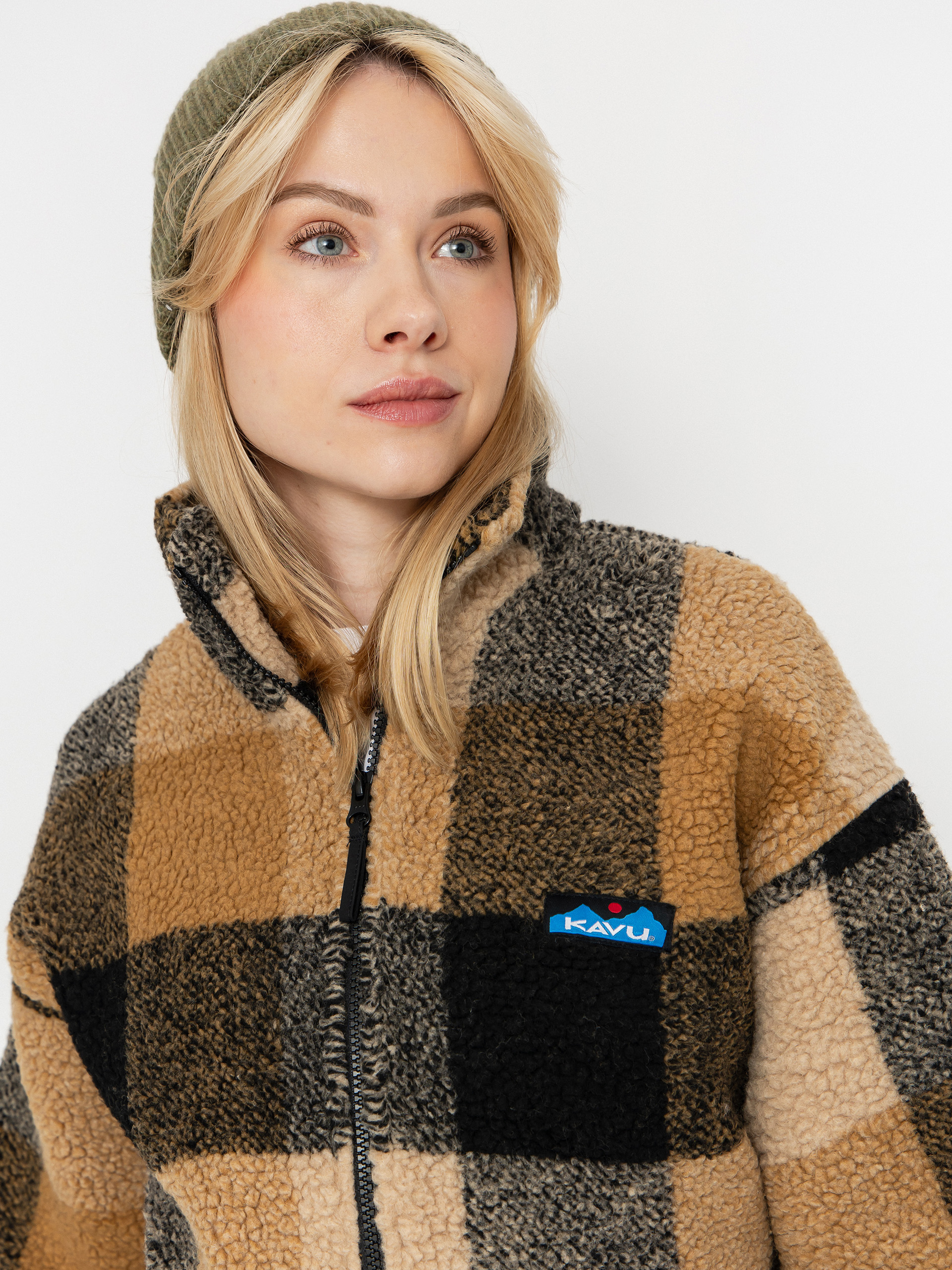 Womens Kavu Loven Fleece  (hilltop plaid)