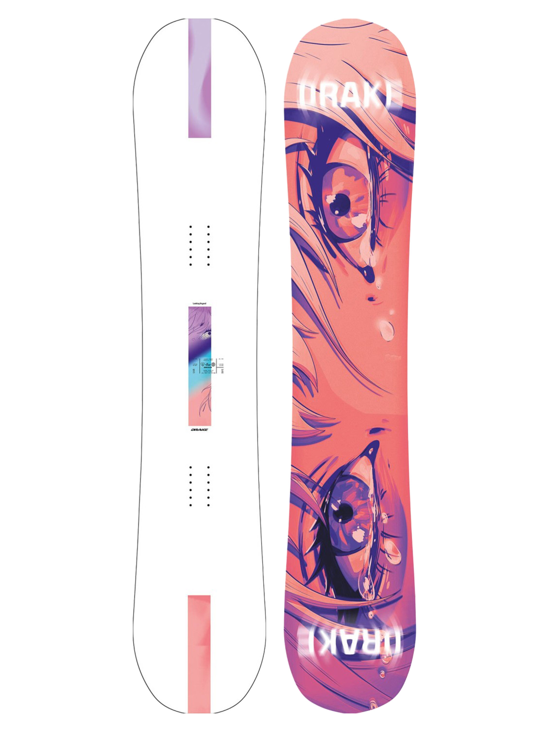 Drake Snowboard Dfl Pro Wmn - pink, orange, multicolor