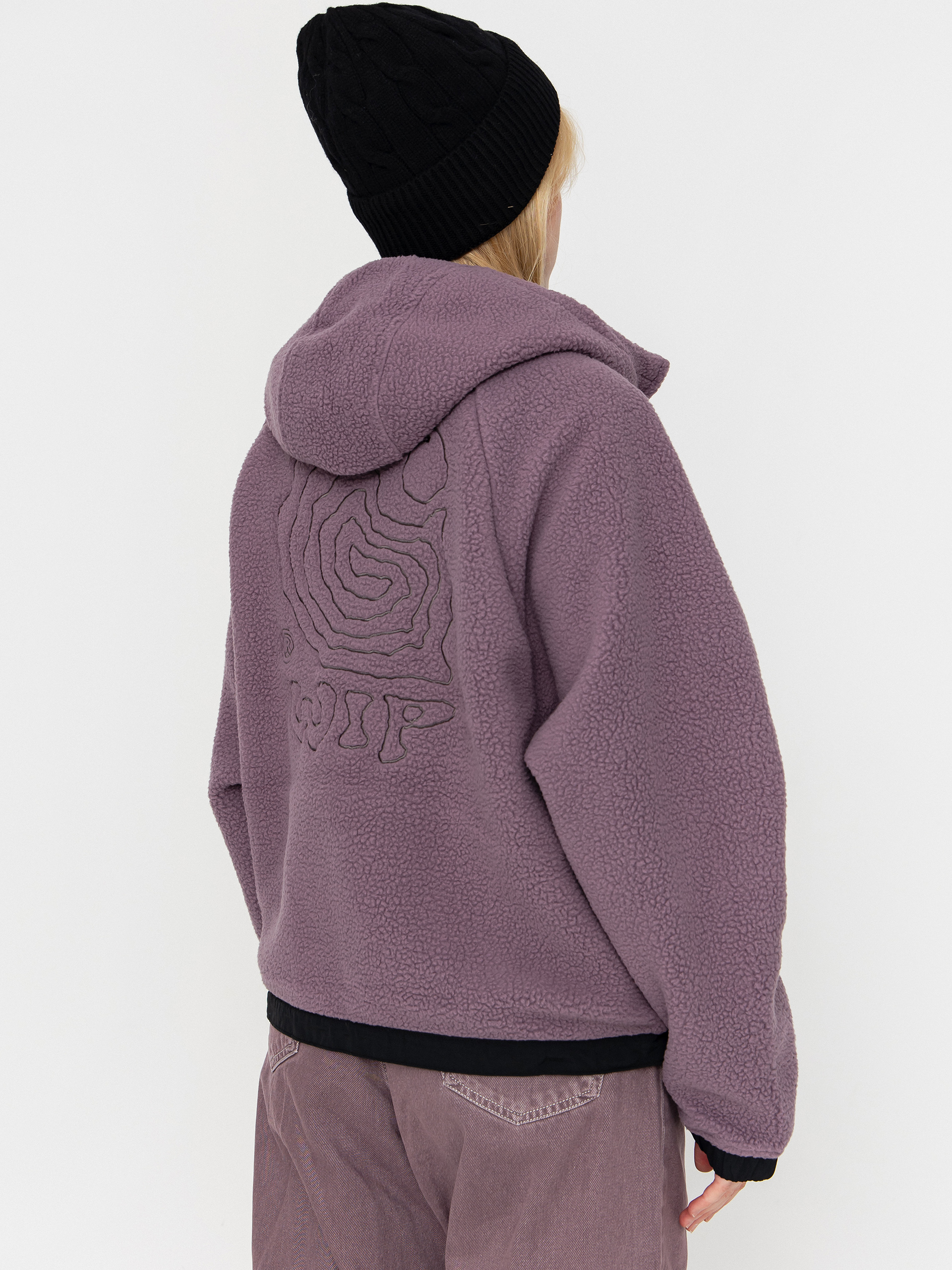 Damen Carhartt WIP Fleece Jacke Helix (phlox/porphyry)