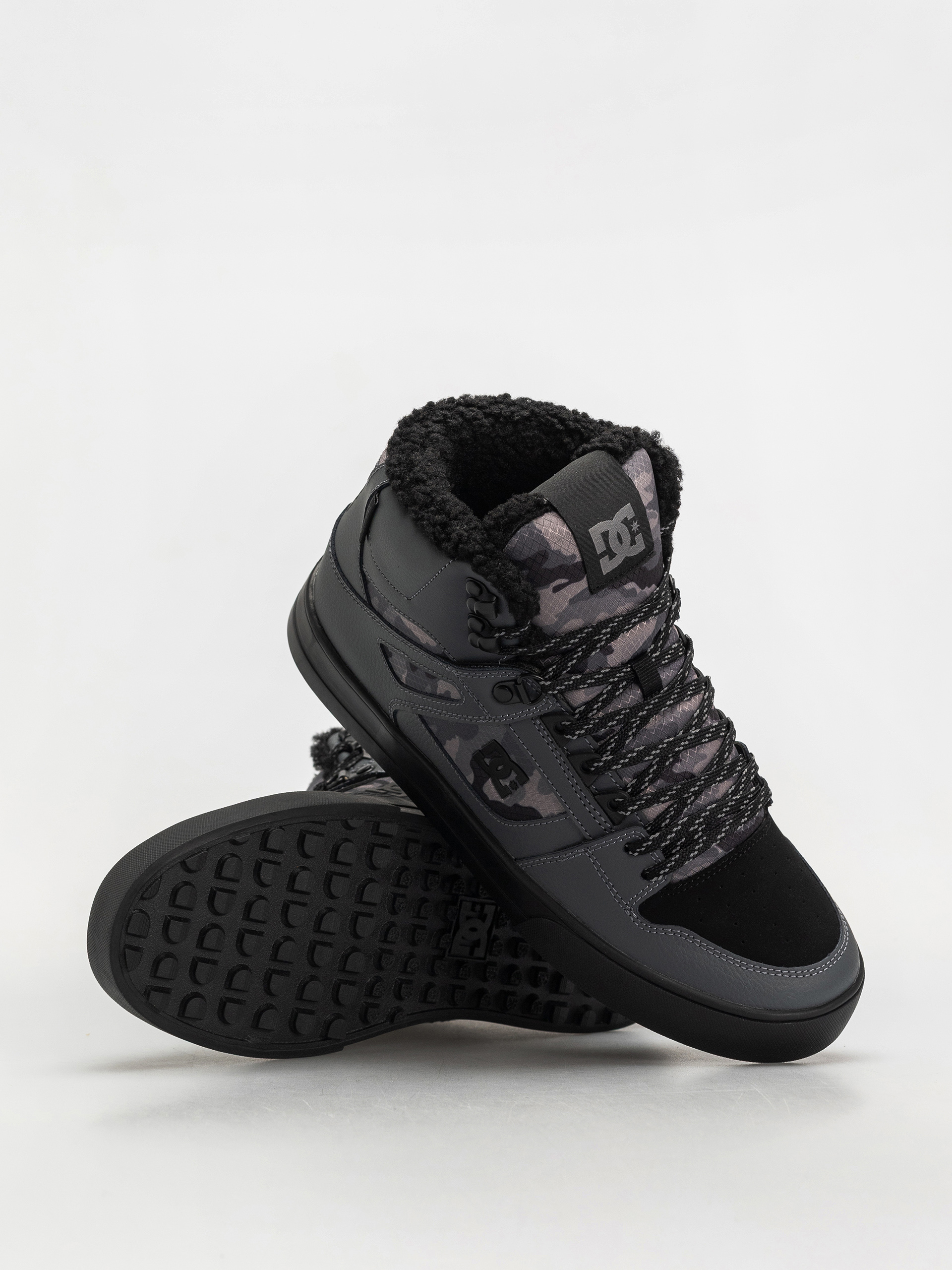 DC Pure High Top Wc Wnt Shoes (dark grey/black)