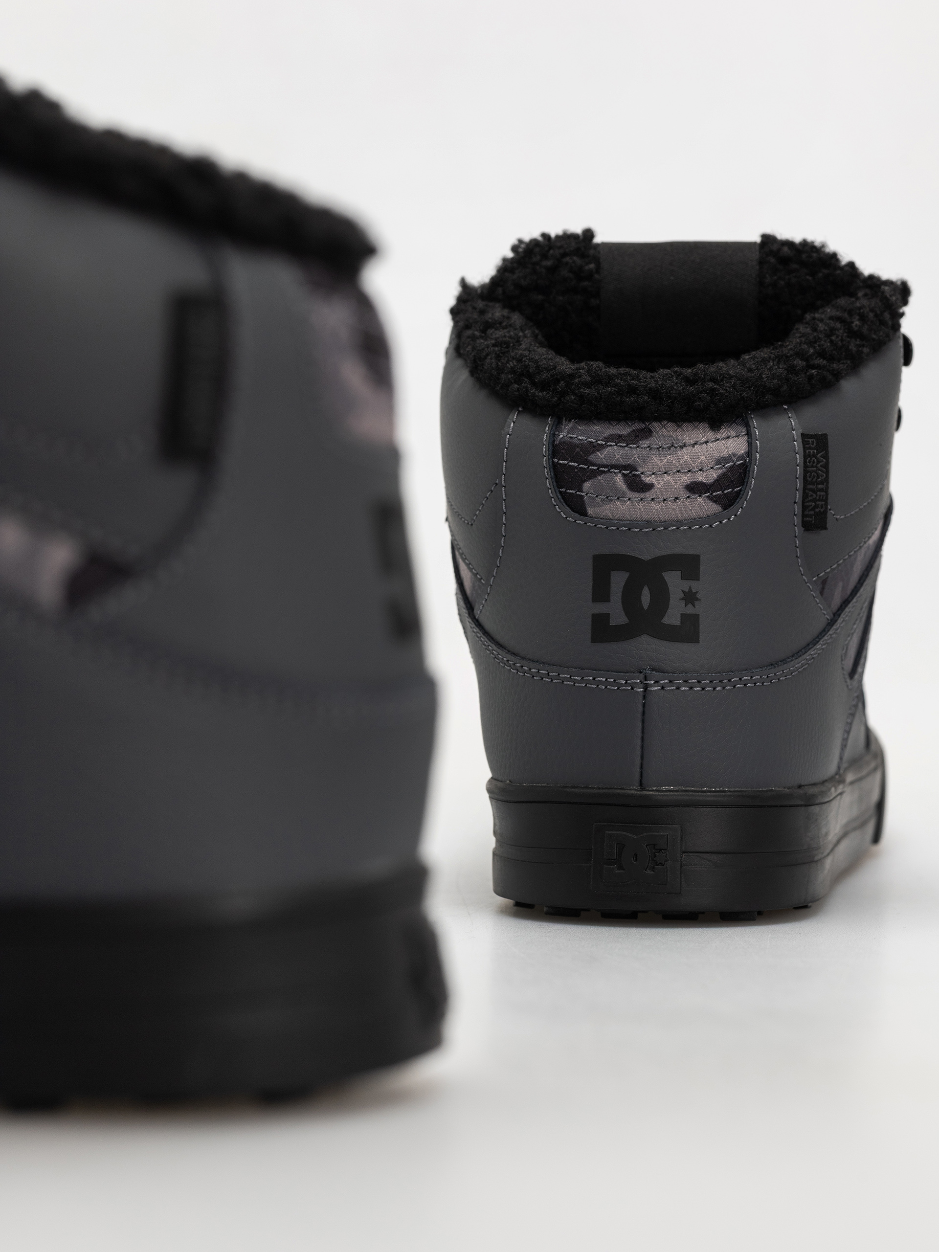 DC Pure High Top Wc Wnt Shoes (dark grey/black)
