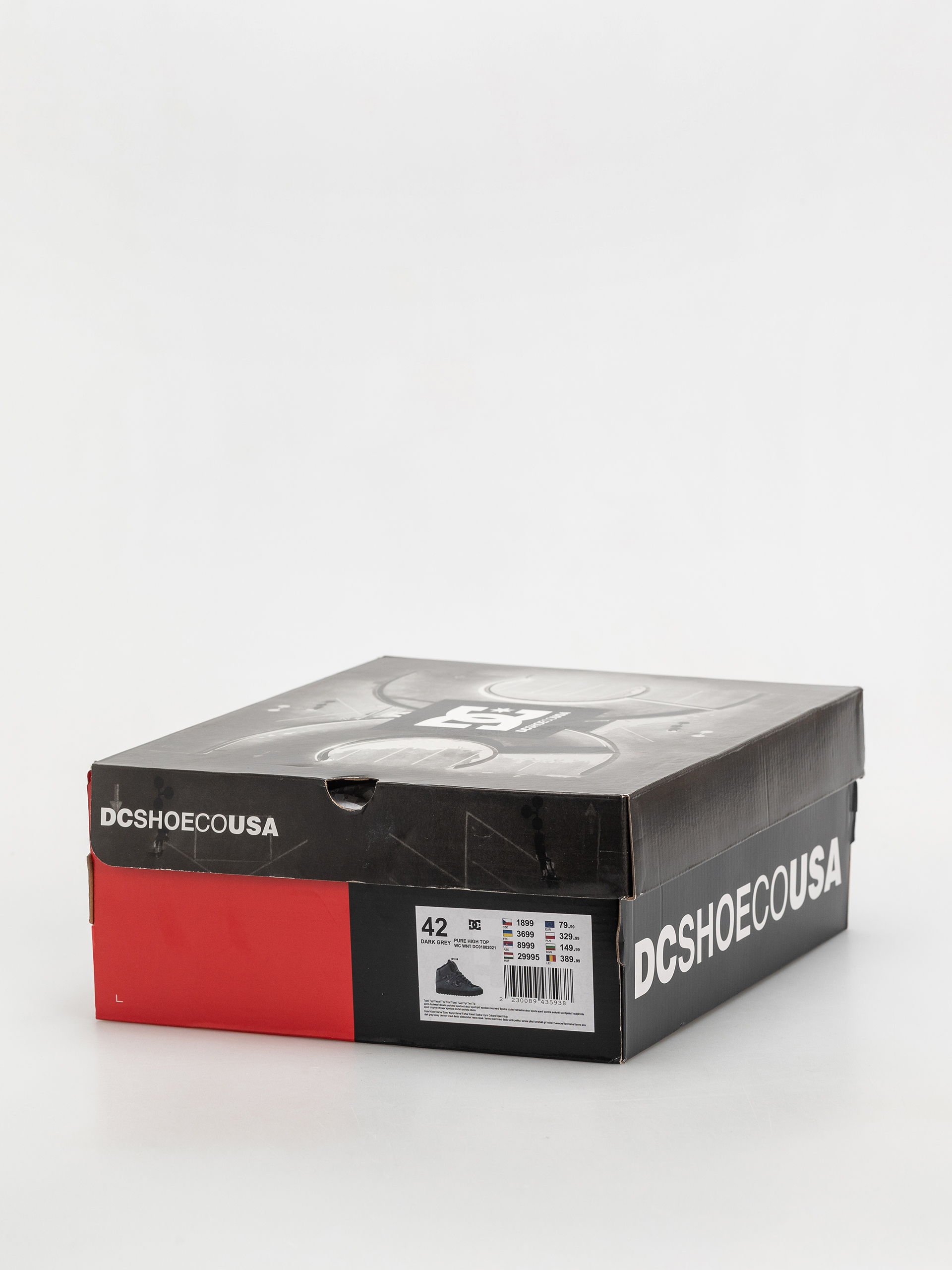 DC Pure High Top Wc Wnt Shoes (dark grey/black)