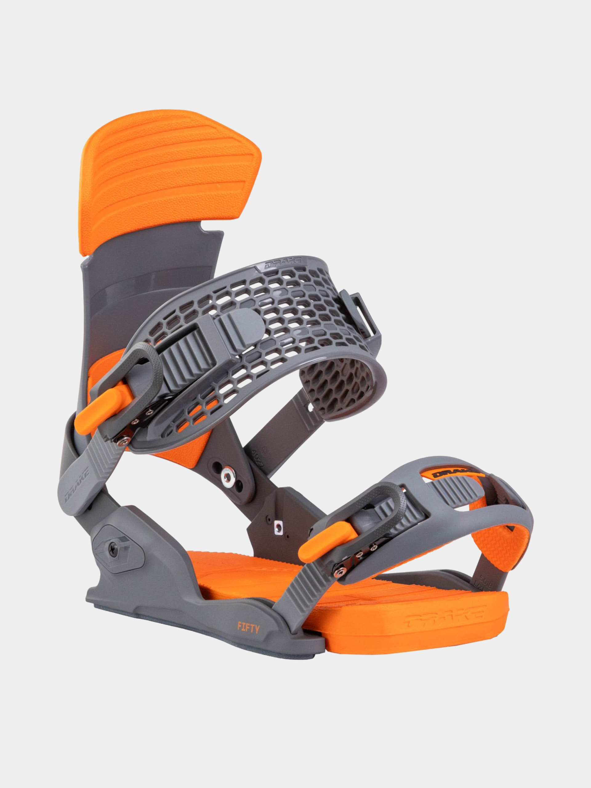 Mens Drake Snowboard bindings Fifty (dark grey/orange)