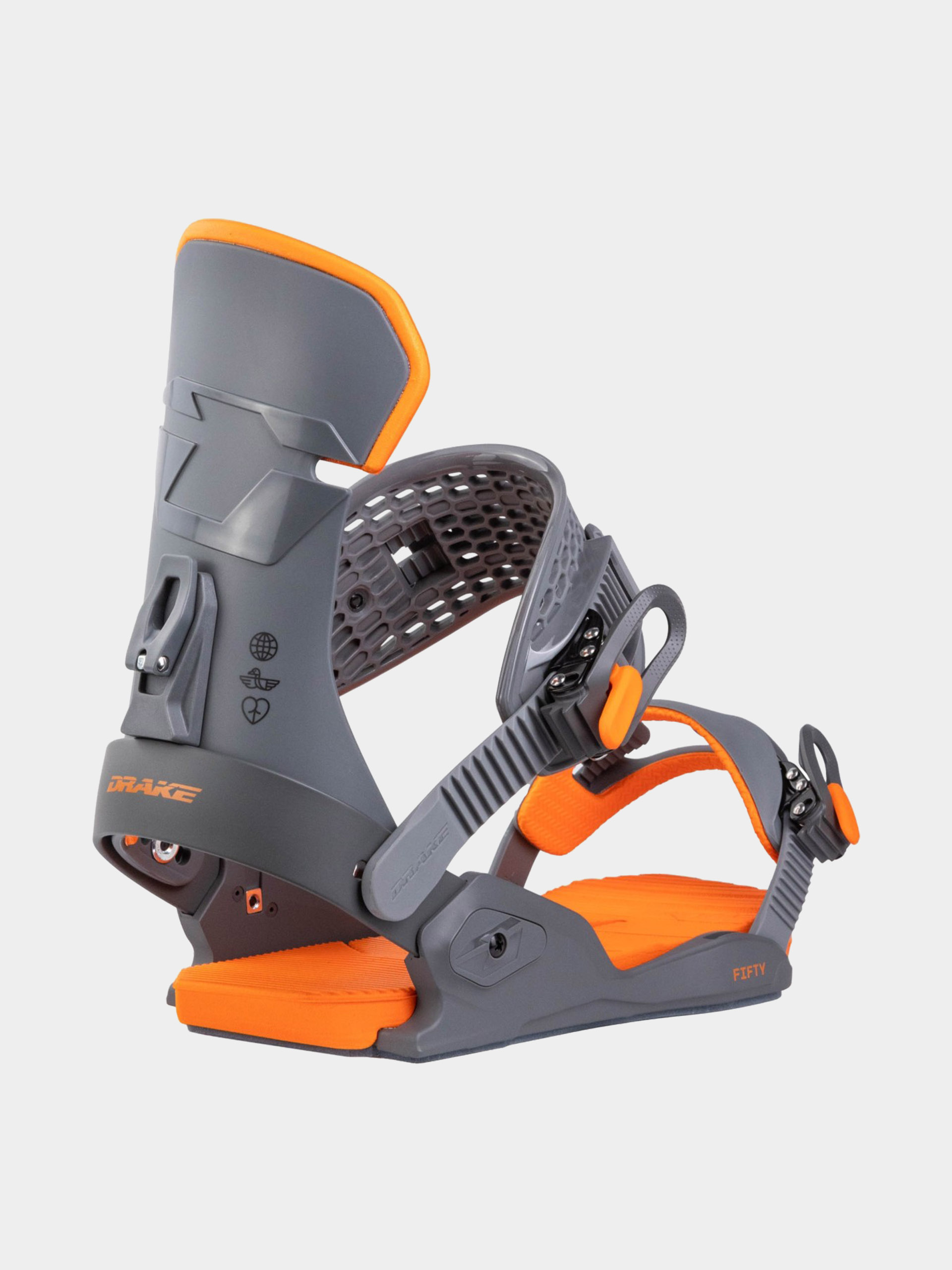 Drake Snowboard Bindung Fifty (dark grey/orange)