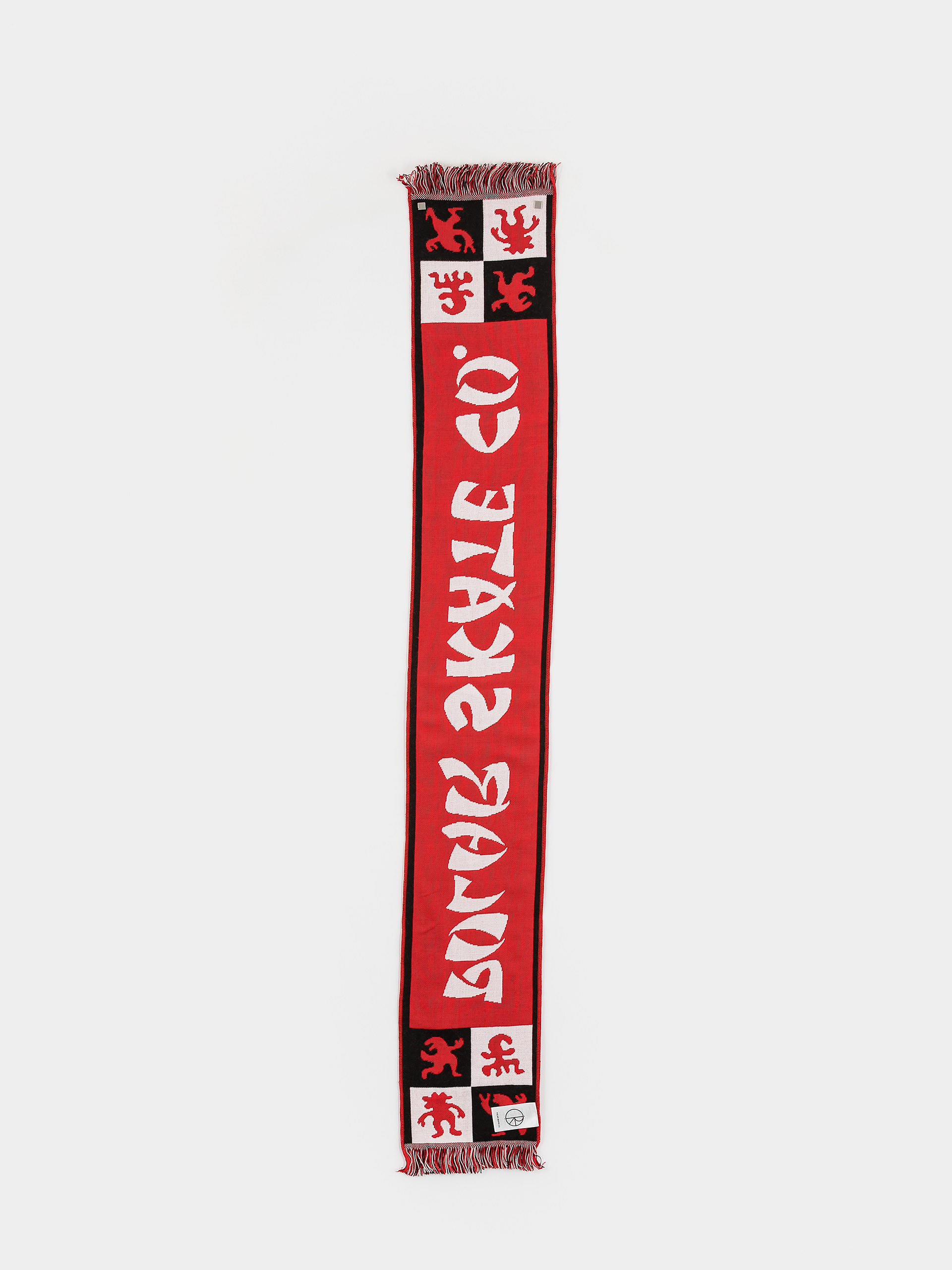 Polar Skate Scarf Football Checkers (red)