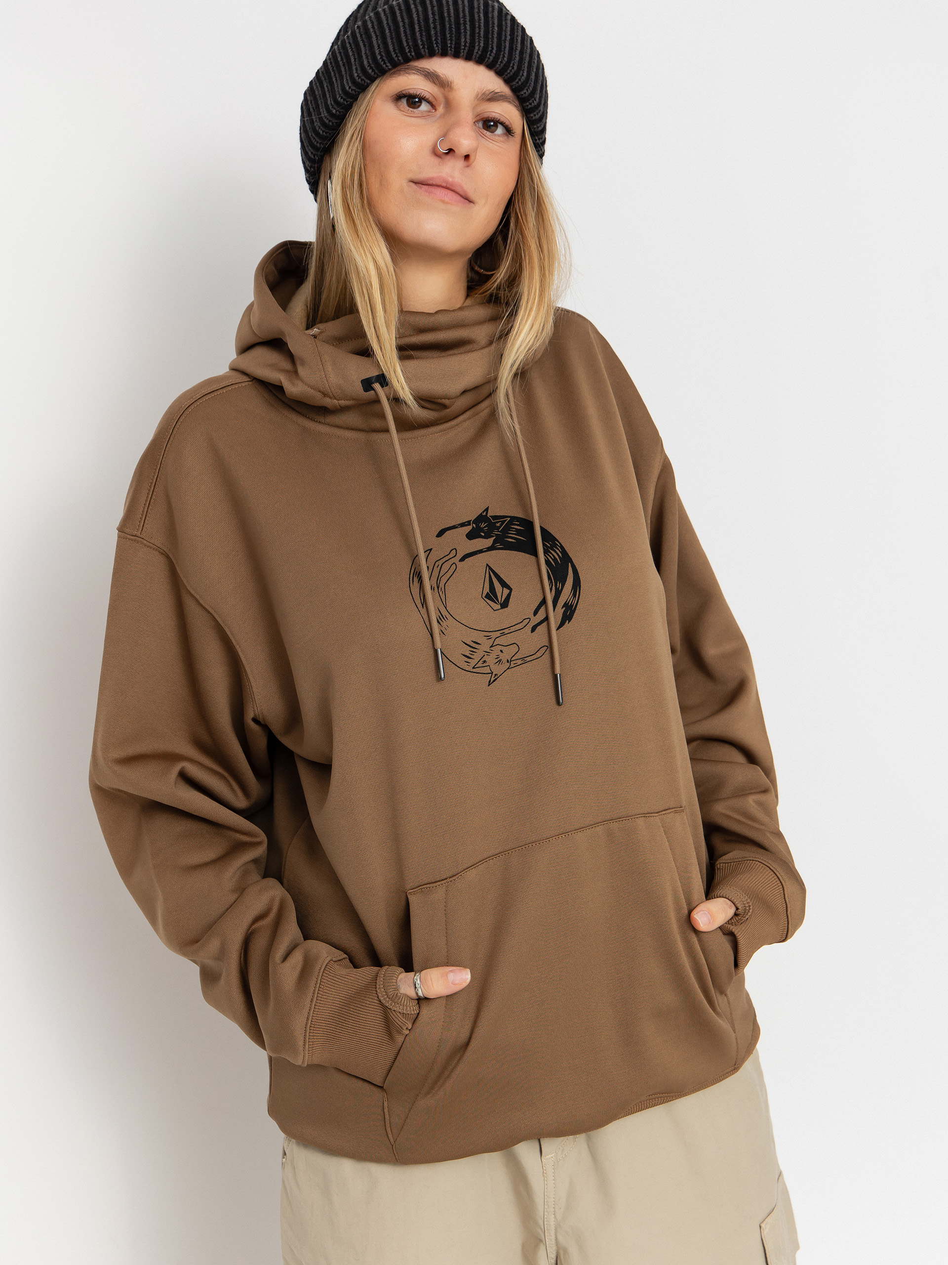 Volcom Riding Hydro HD Wmn Hoodie (bronze)