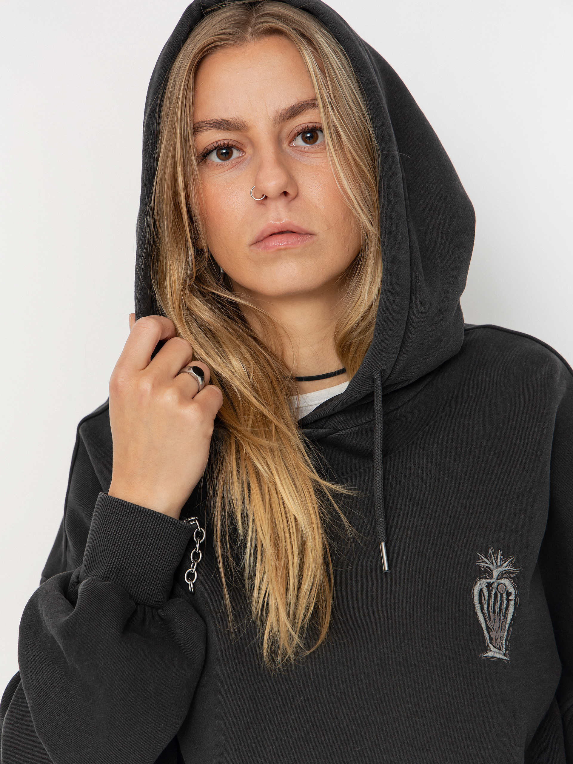 Volcom Fa Vaderetro HD Wmn Hoodie (vintage black)