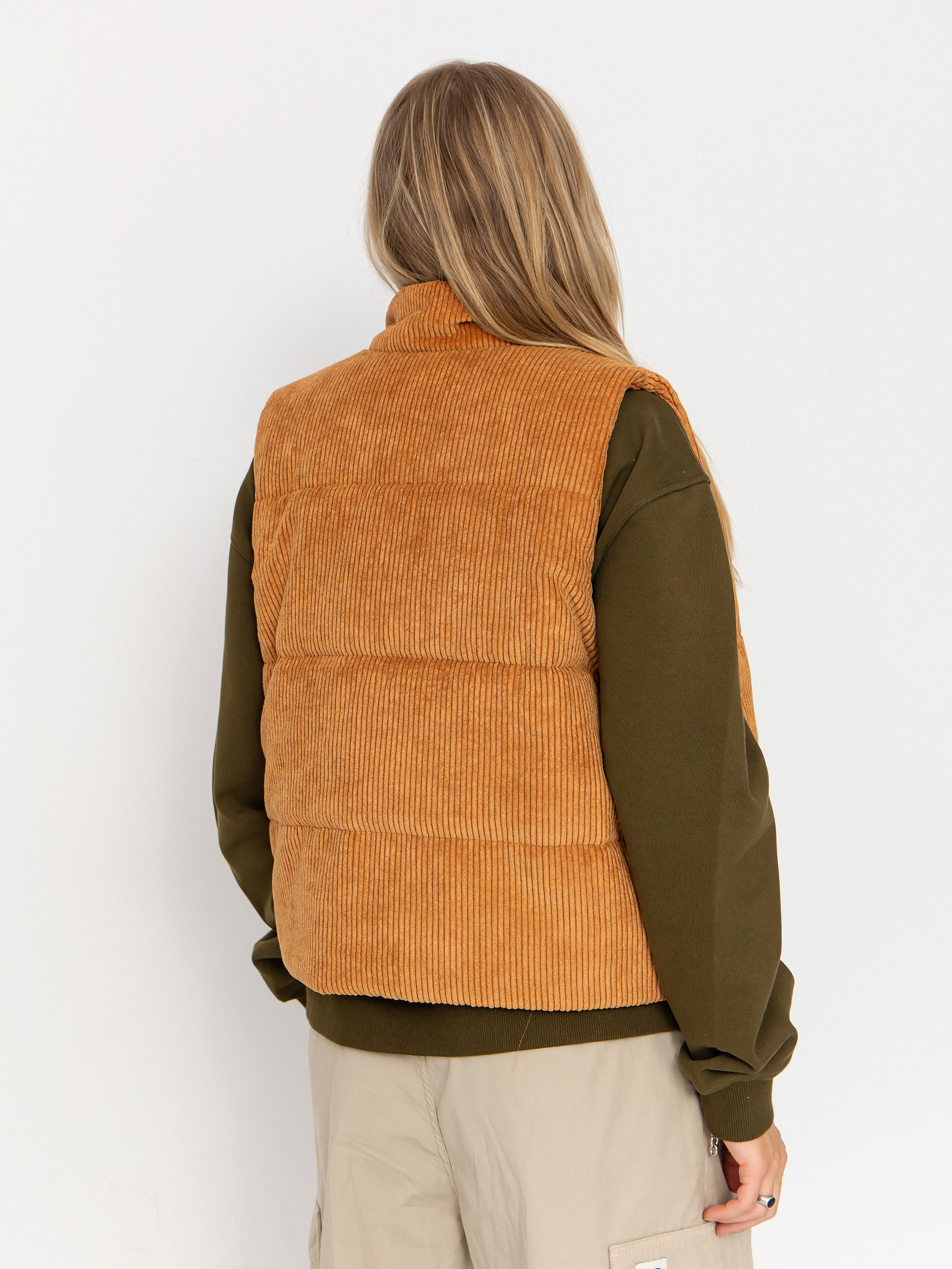 New Balance Wide Wale Corduroy Wmn Vest (brown)
