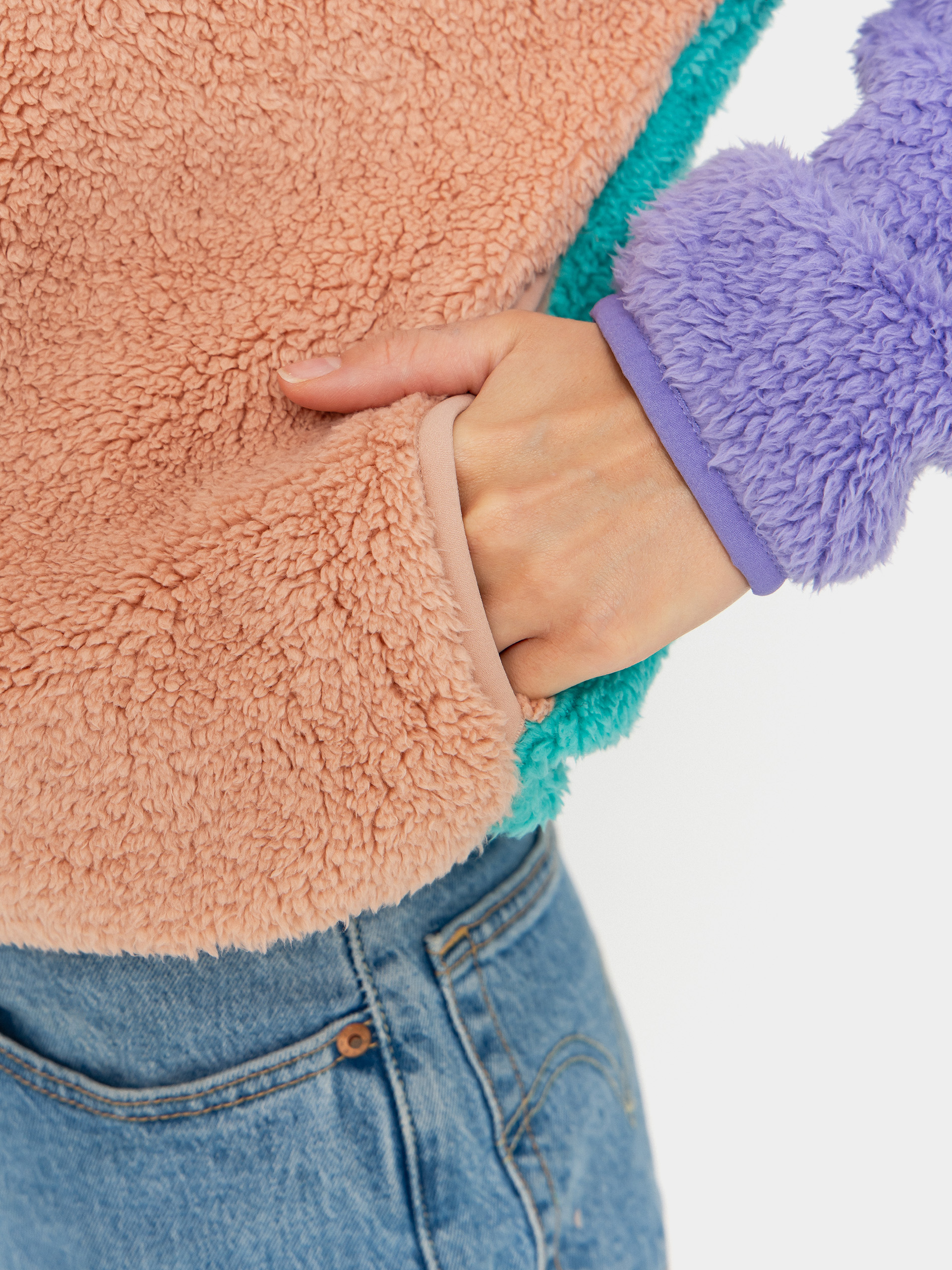 Damen Billabong Original Since Fleece Jacke (aqua haze)