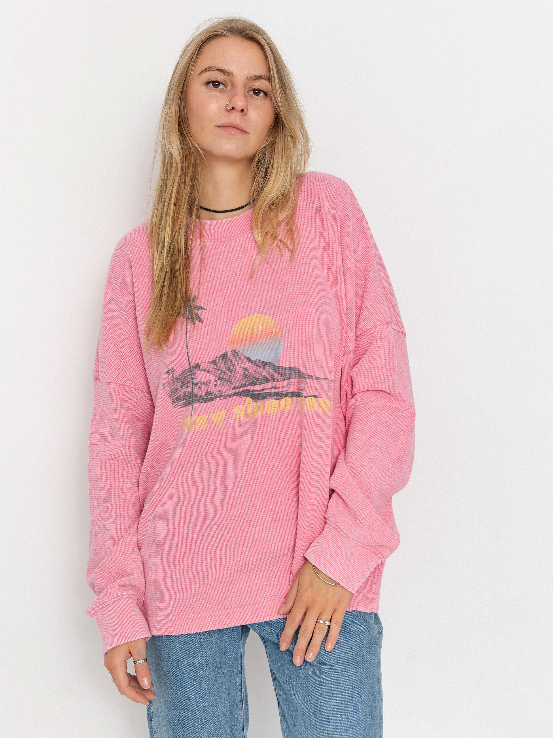 Roxy Eastside Midweight Wmn Sweatshirt (pink cosmos)
