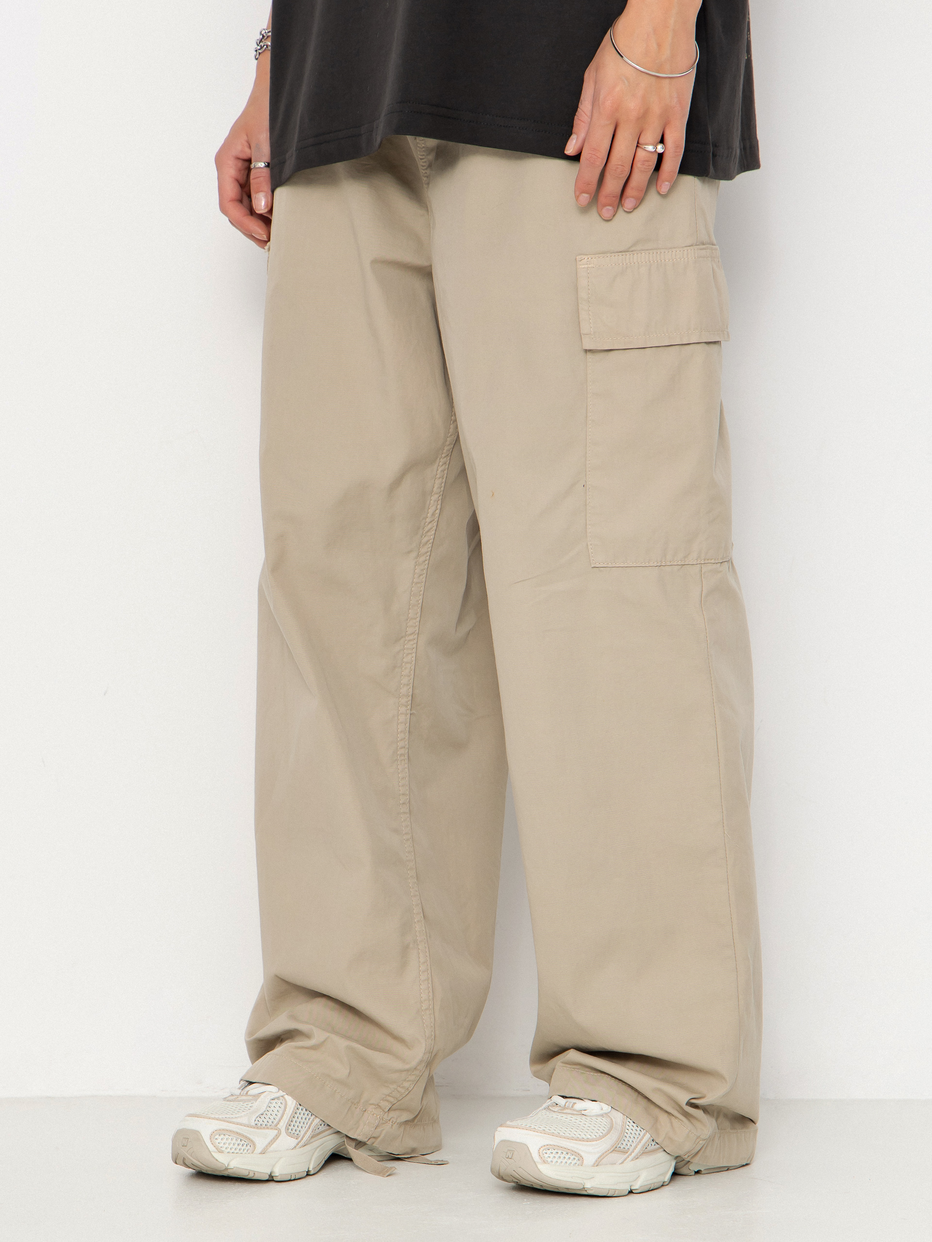 Carhartt WIP Kingston Wmn Pants - beige (wall/garment dyed)