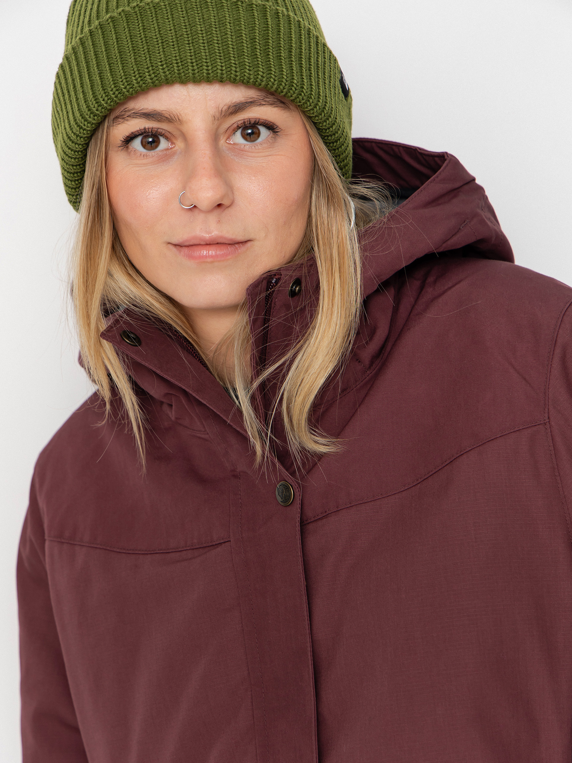 Fjallraven Stina Padded Wmn Jacket - burgundy (port)