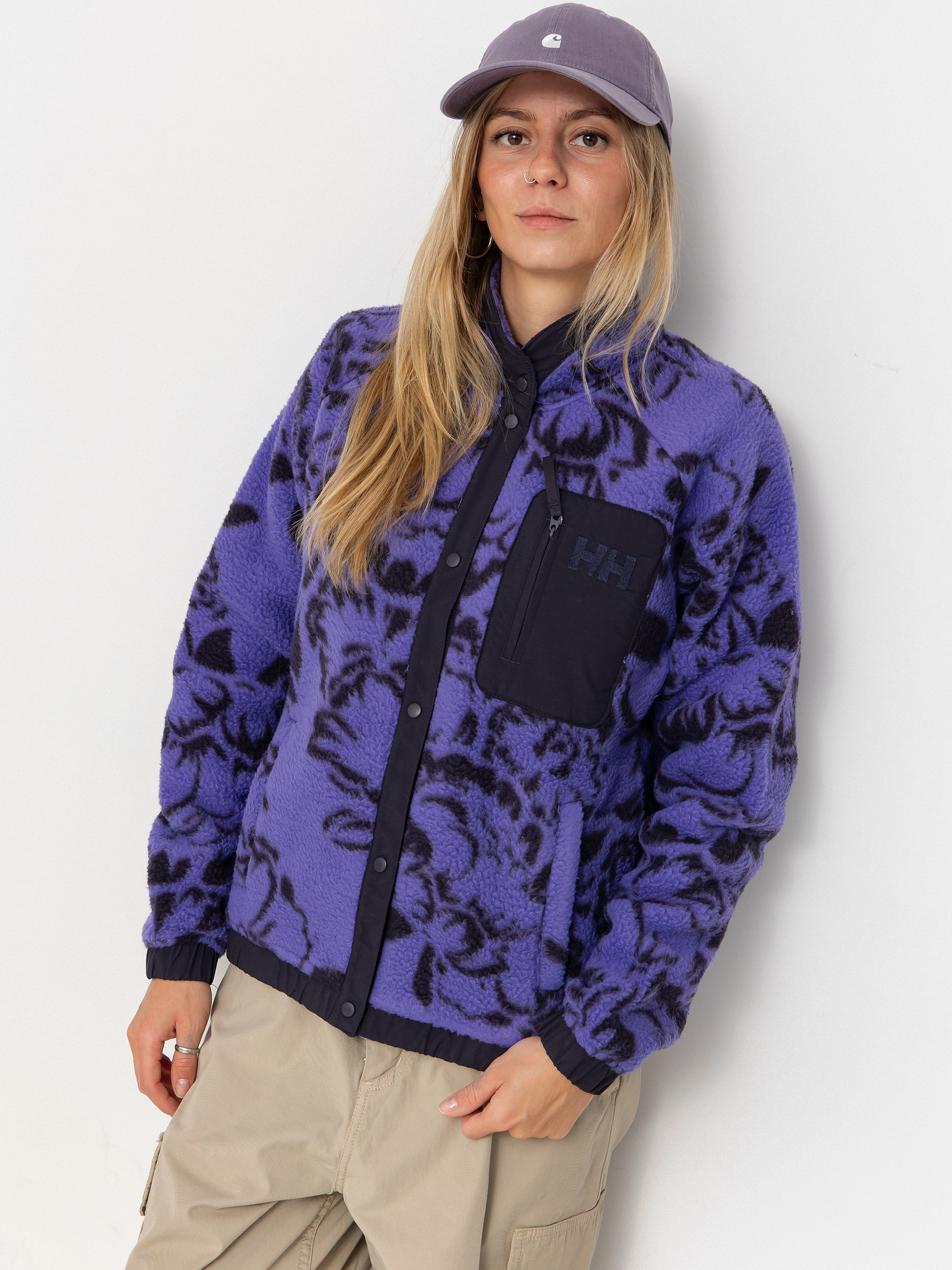 Helly Hansen Fleece Imperial Printed Pile Snap Wmn - violet (ultra