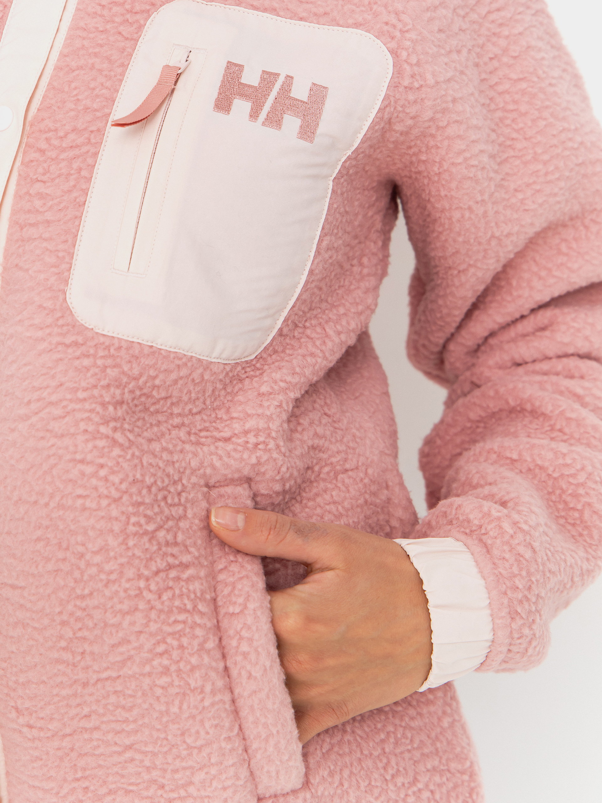 Womens Helly Hansen Fleece  Imperial Pile Snap (pink salt)