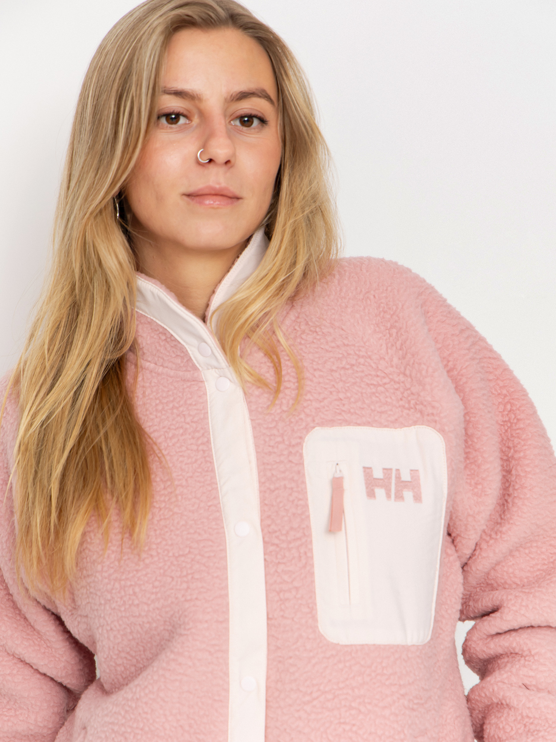 Womens Helly Hansen Fleece  Imperial Pile Snap (pink salt)