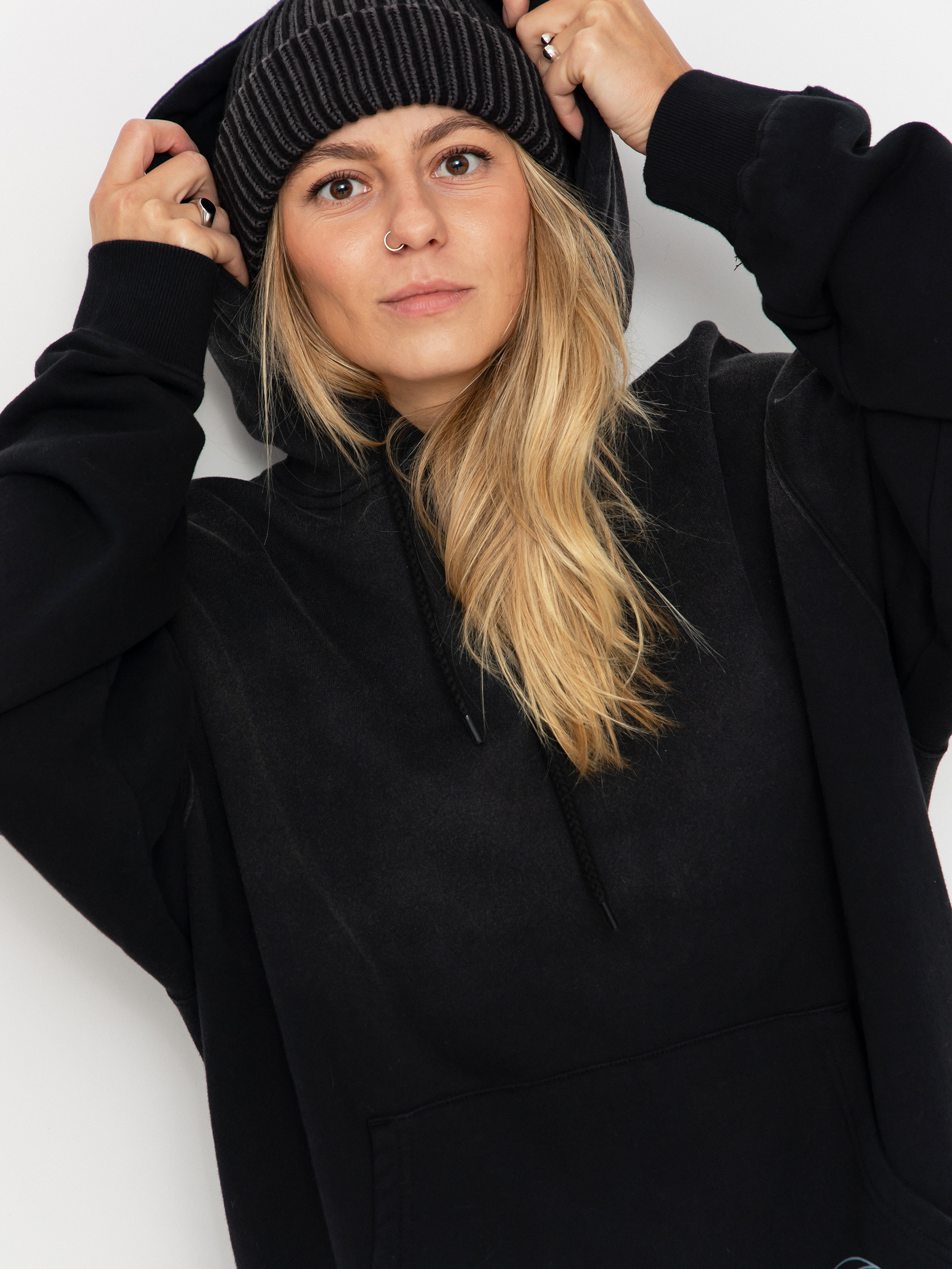 Santa Cruz Imprint Moon Dot Wmn Sweatshirt (black wash)