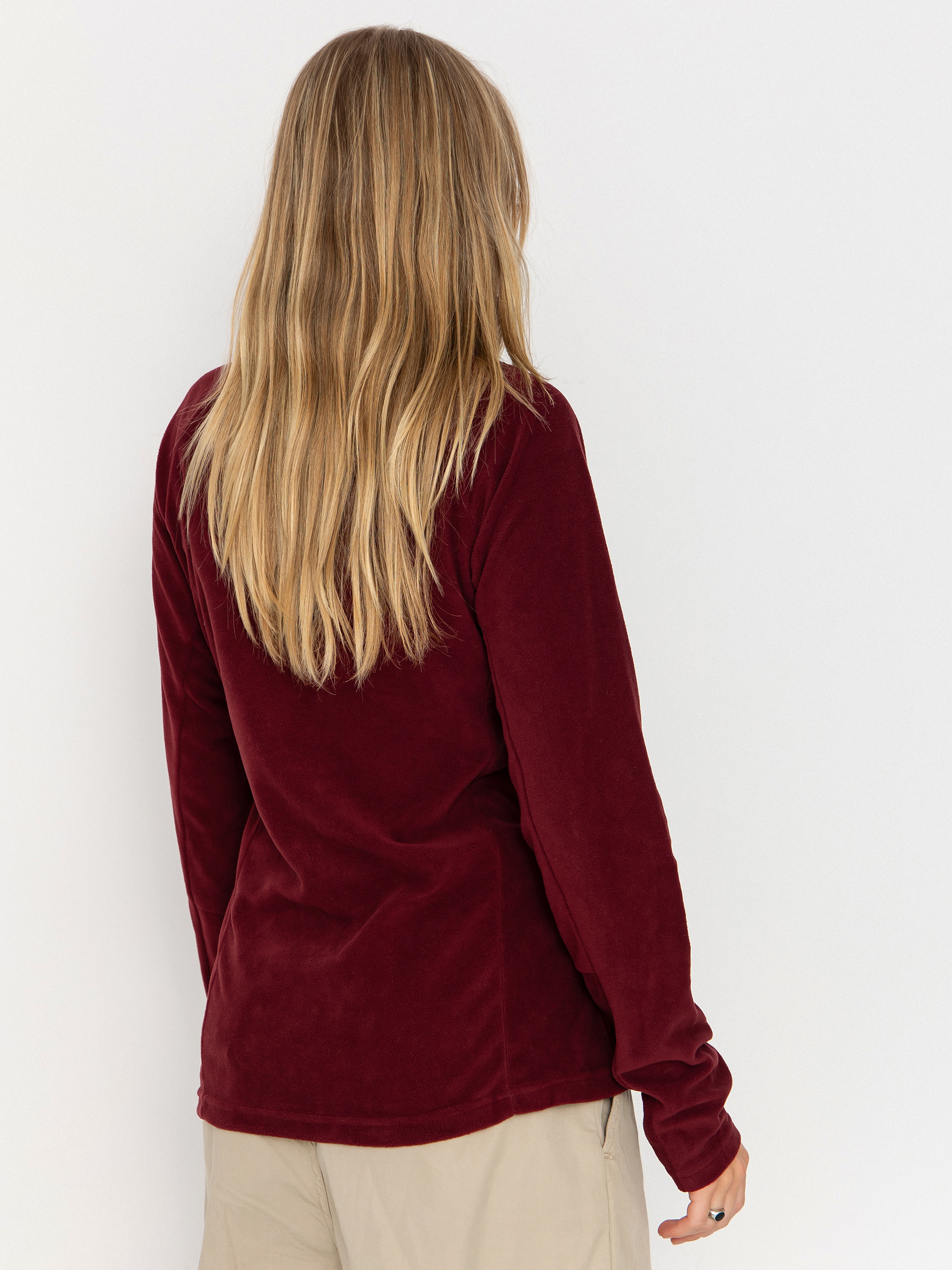 Damen Columbia Fleece Jacke Glacial IV 1/2 Zip (rich wine)