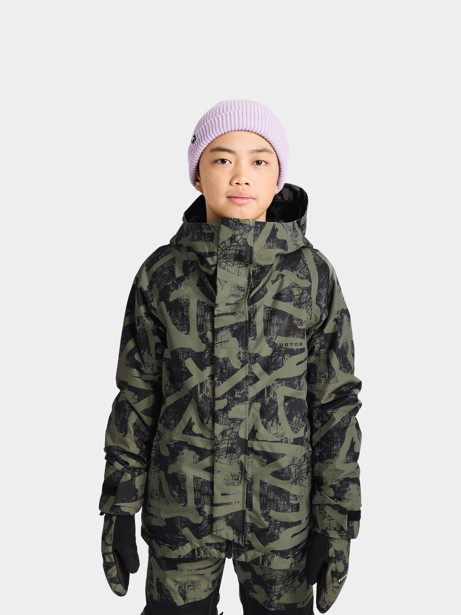 Burton Snowboard jacket Skimmer JR - camo (forest city streets)