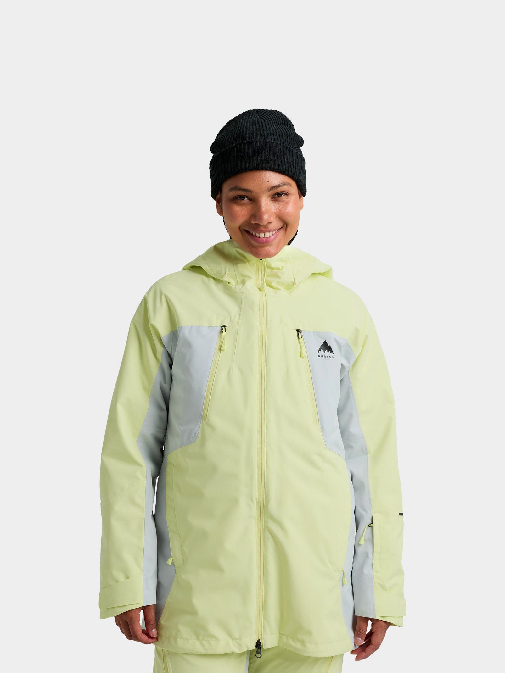 Burton Snowboard jacket Reserve 2L 3 In 1 Wmn (glow yellow green/gray cloud)