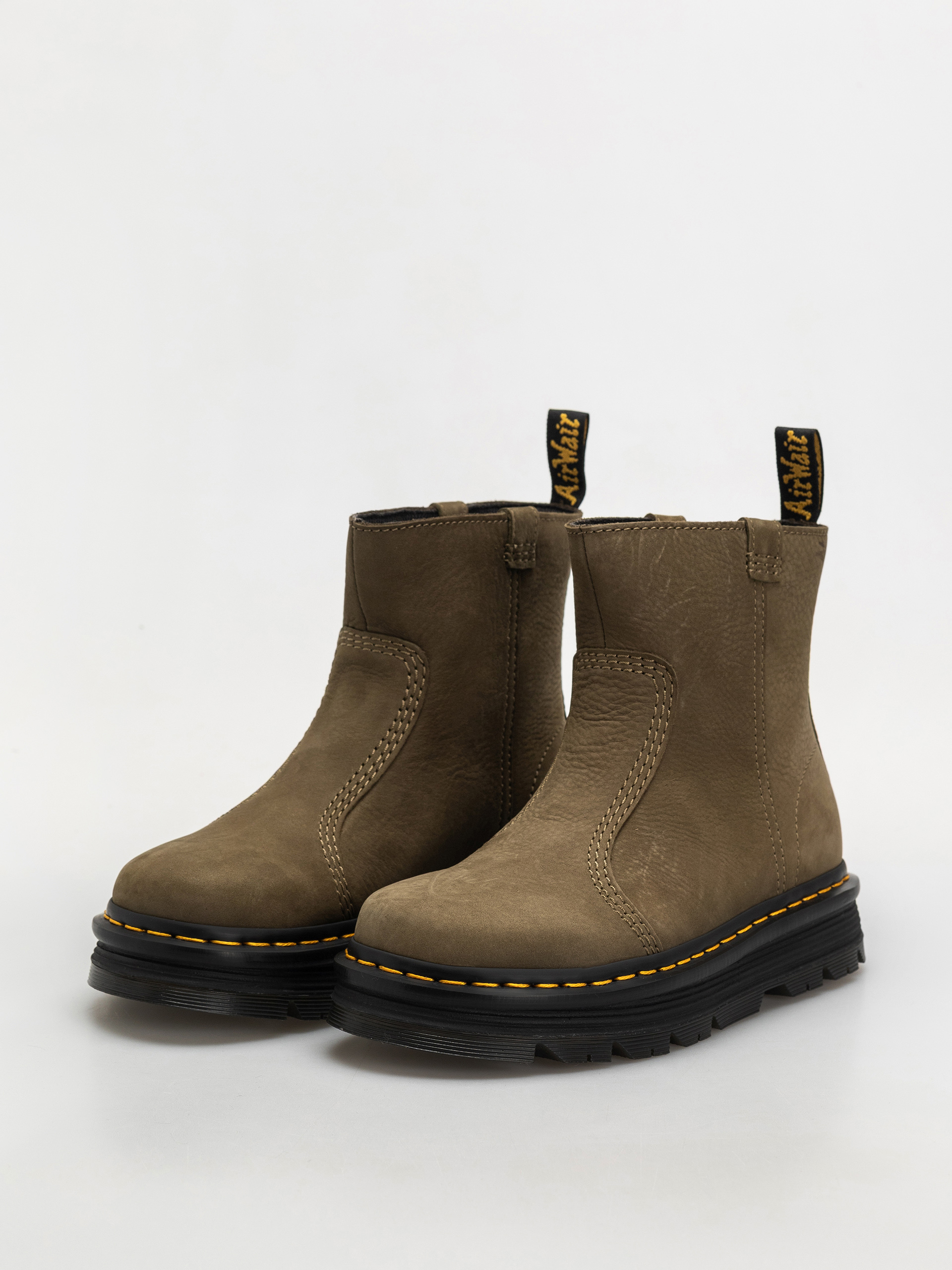 Dr. Martens ZebZag Rigger Rigger Wmn Shoes (dms olive milled nubuck wp)