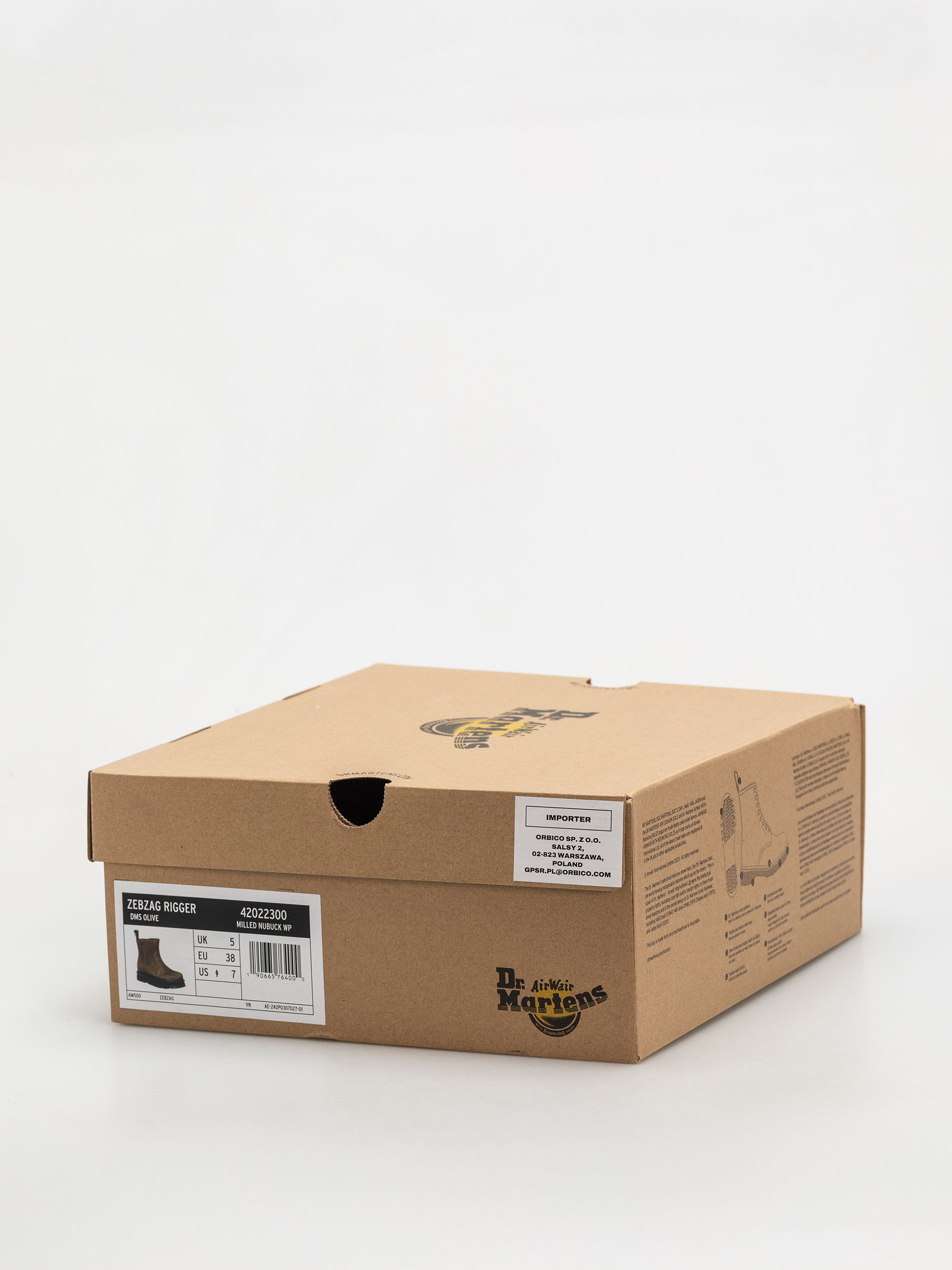 Dr. Martens ZebZag Rigger Rigger Wmn Shoes (dms olive milled nubuck wp)