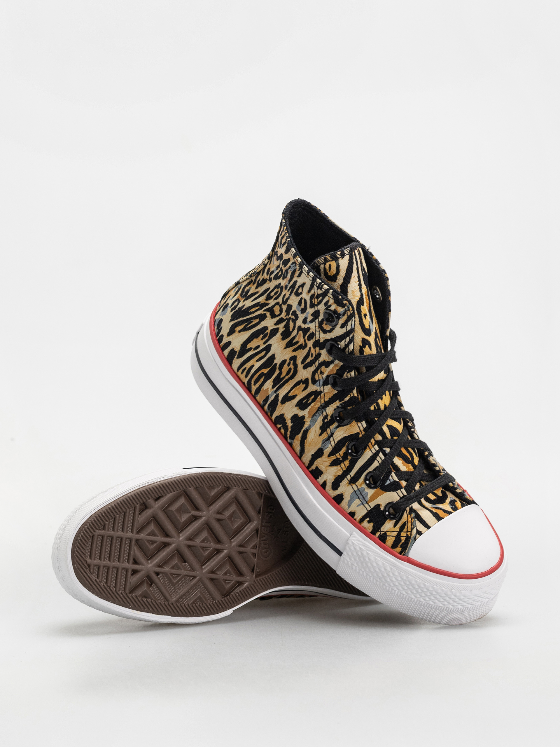 Converse Chuck Taylor All Star Lift Hi Wmn Chucks (black/white/red)