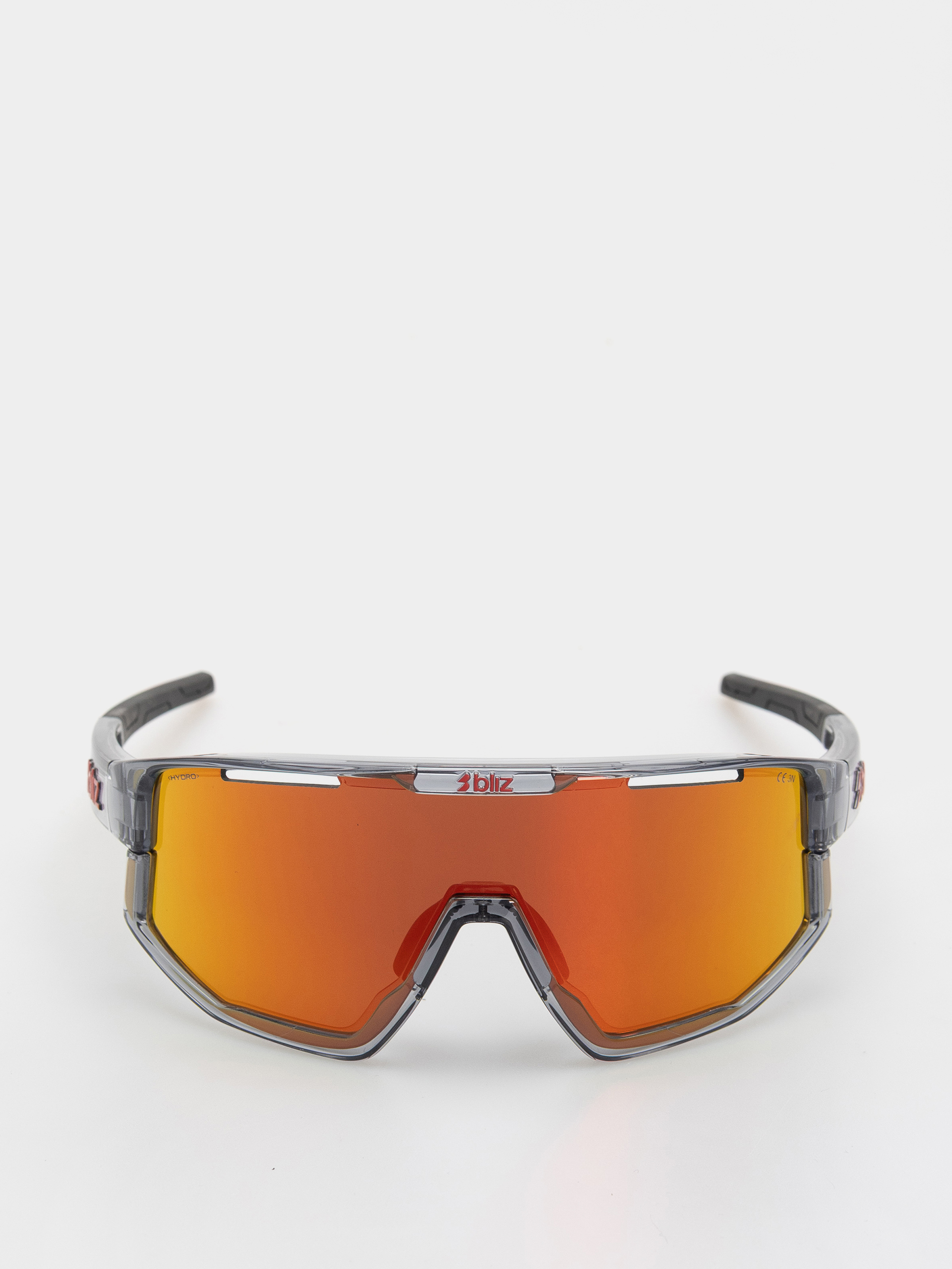 Bliz Fusion Sonnenbrille (transparent dark grey/brow w red multi)