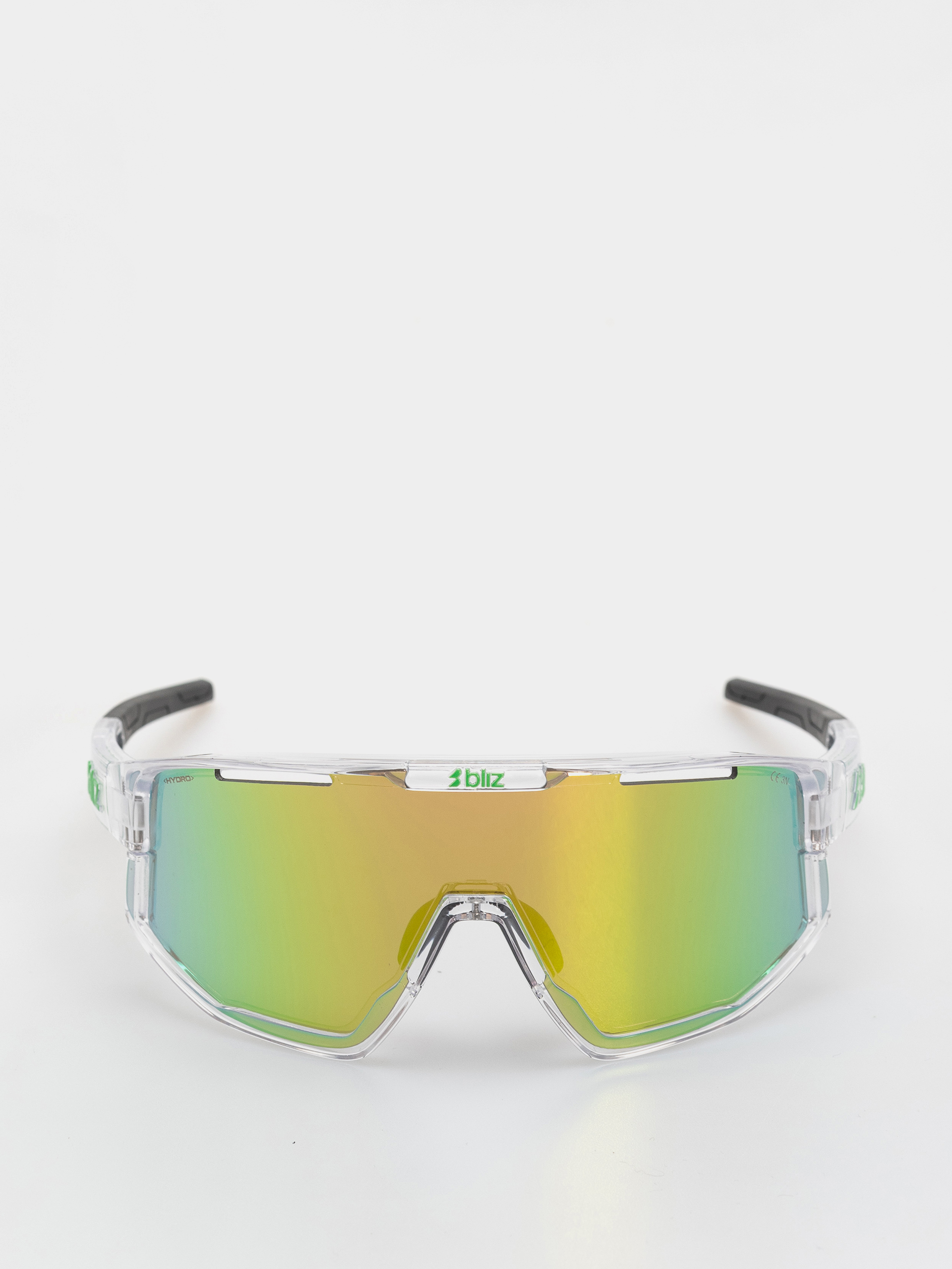 Bliz Fusion Sunglasses (transparent white/brown w green multi)
