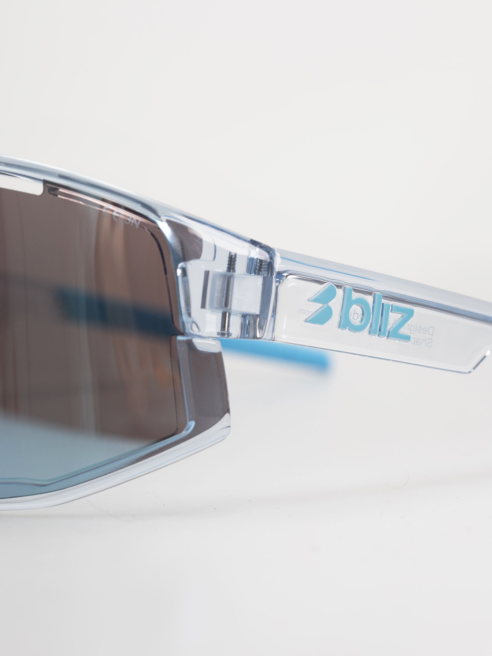 Bliz Fusion Sunglasses (transparent blue/smoke w ice blue multi)
