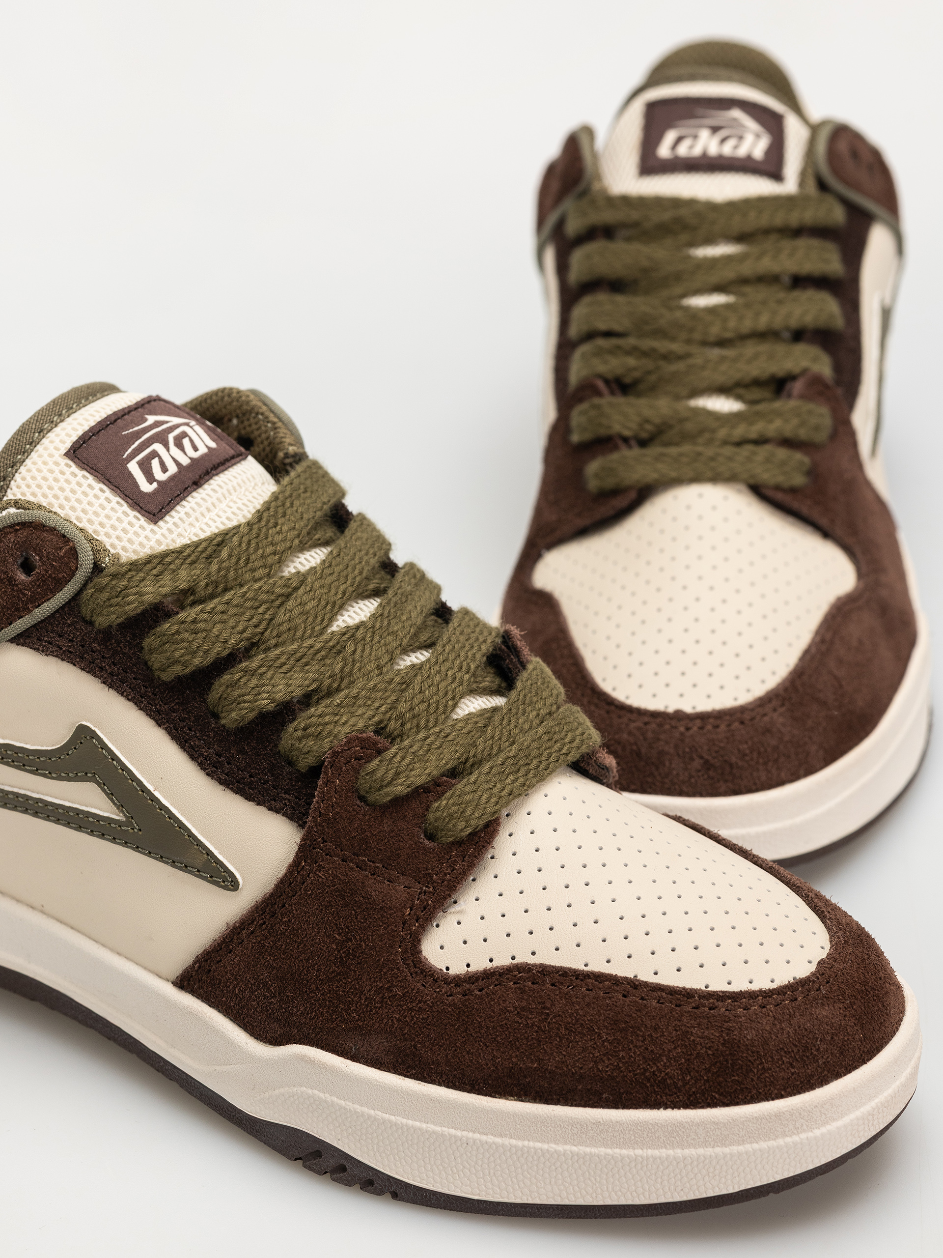 Lakai Telford Low Shoes (chestnut suede birch brown)