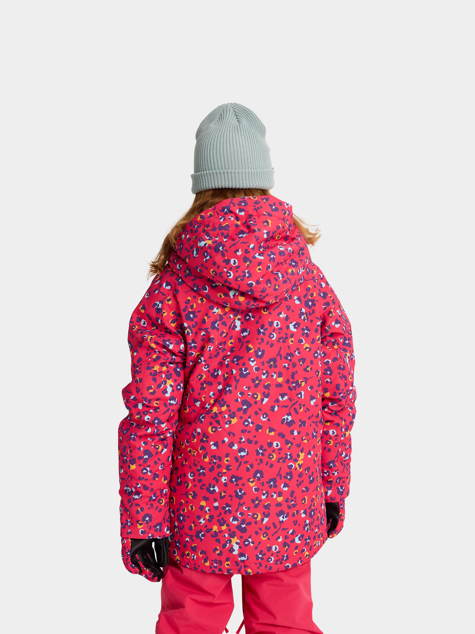 Burton Snowboard jacket Hillslope JR - red (wildcat floral)