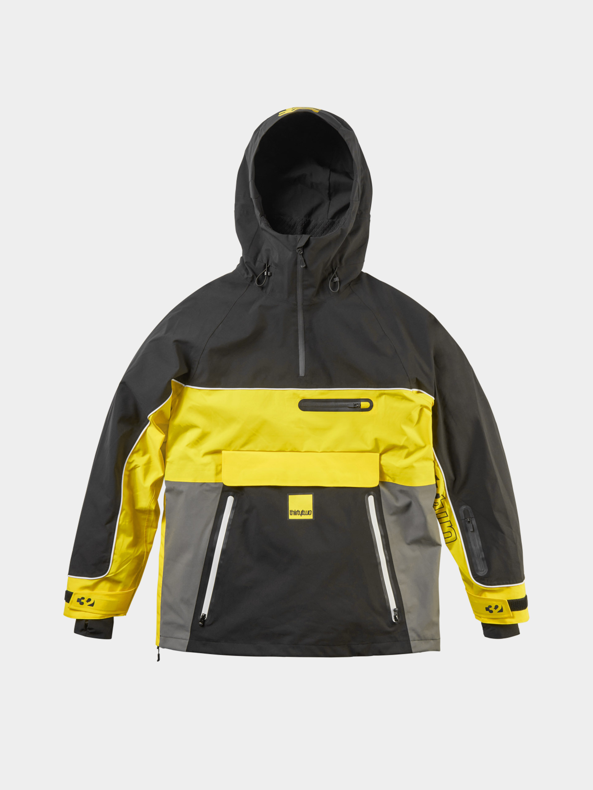 ThirtyTwo Light Anorak Snowboard jacke (black/yellow)