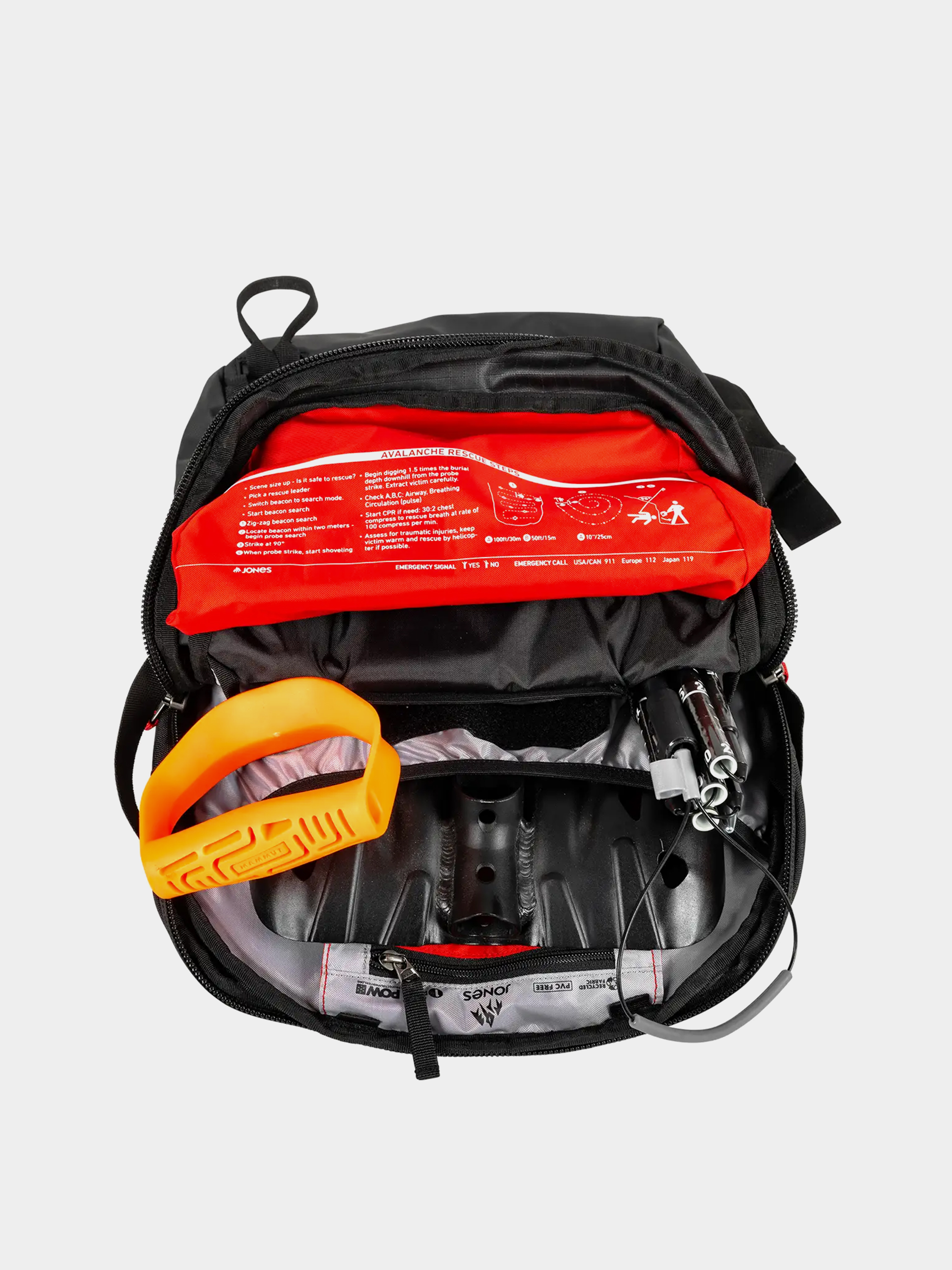 Jones Snowboards Backpack Deeper 19L (stealth black)