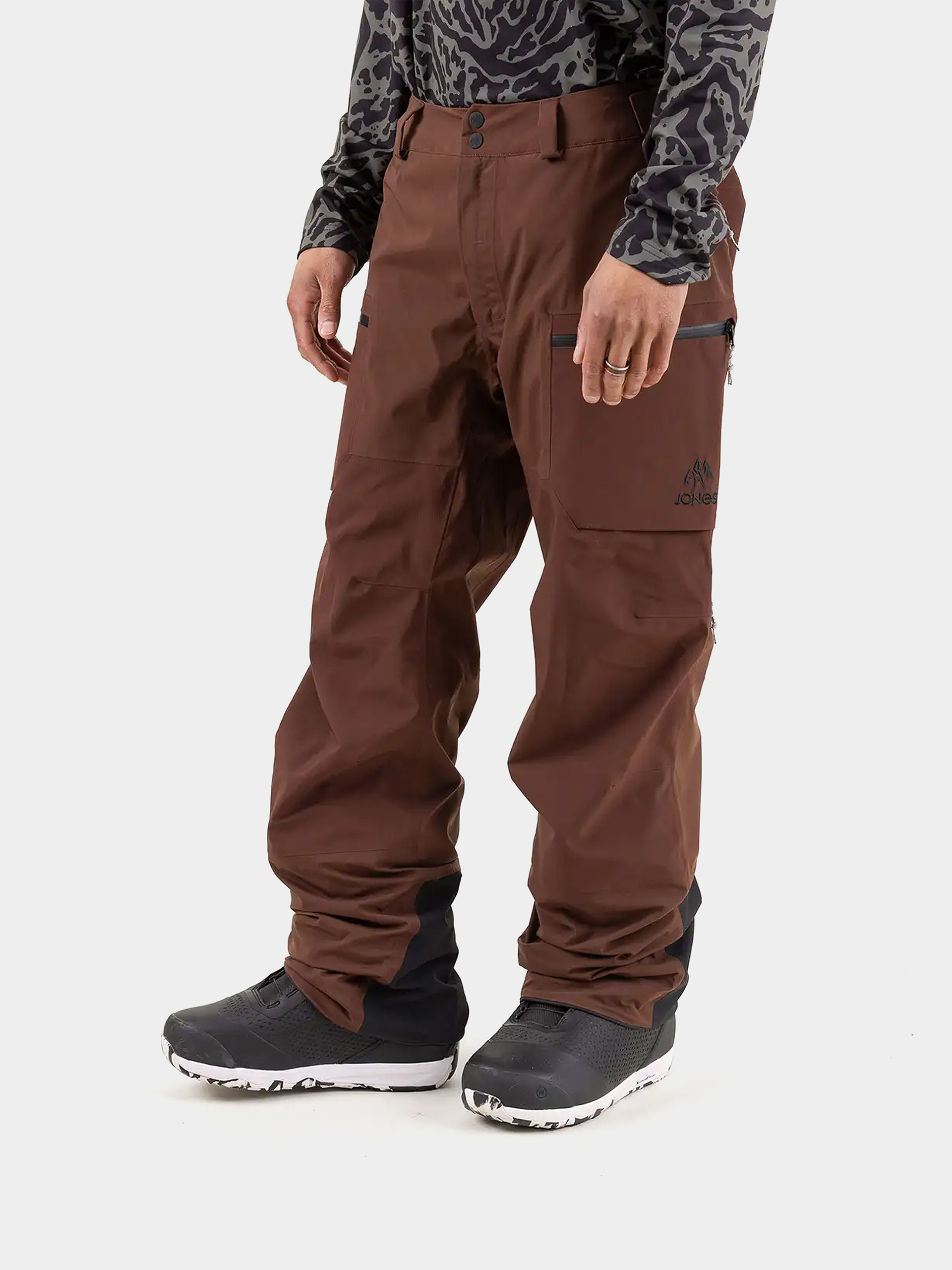 Mens Jones Snowboards Snowboard pants Mtn Surf Rec (coffee brown)