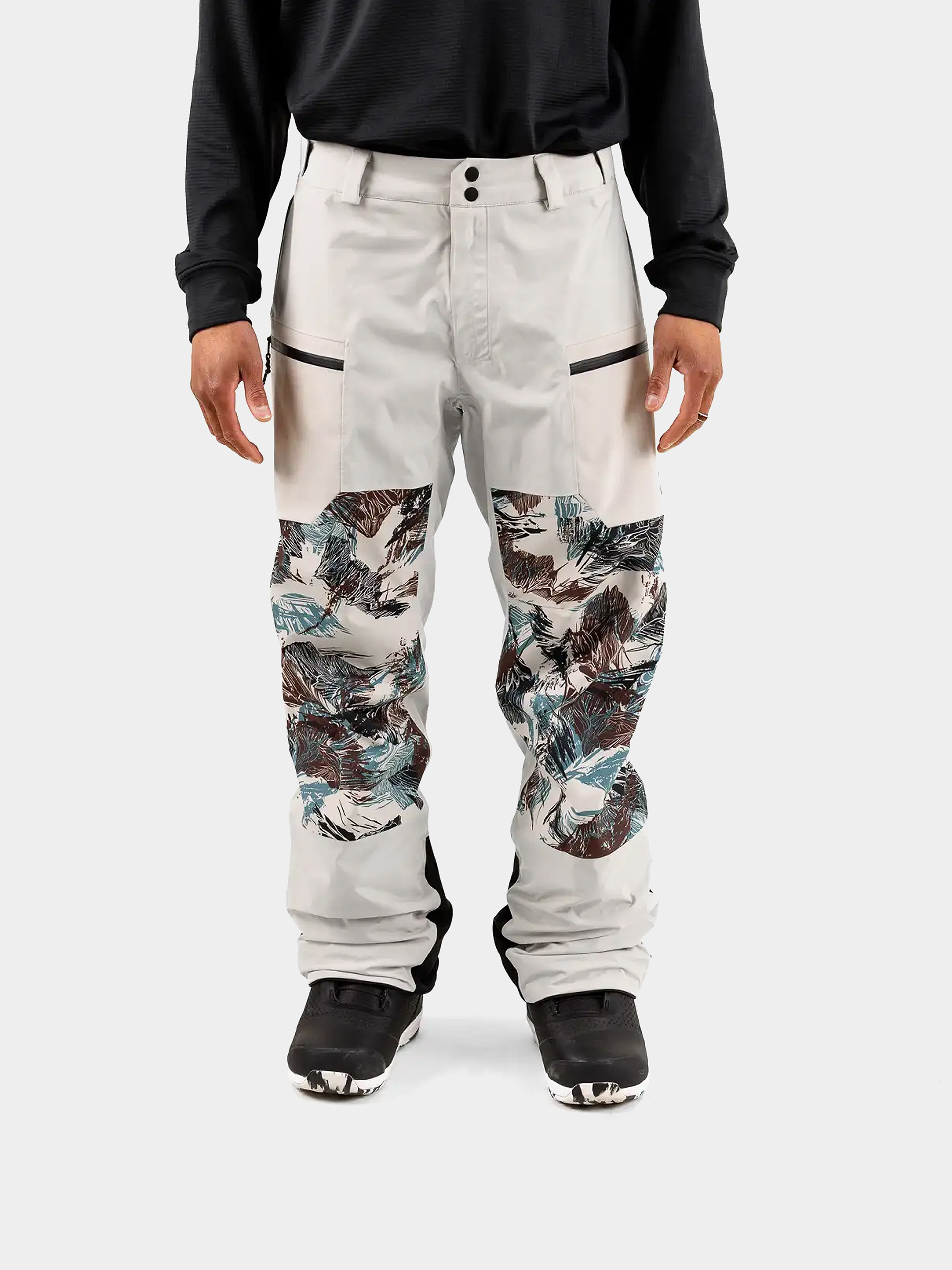 Mens Jones Snowboards Snowboard pants Mtn Surf Rec (smoke gray)