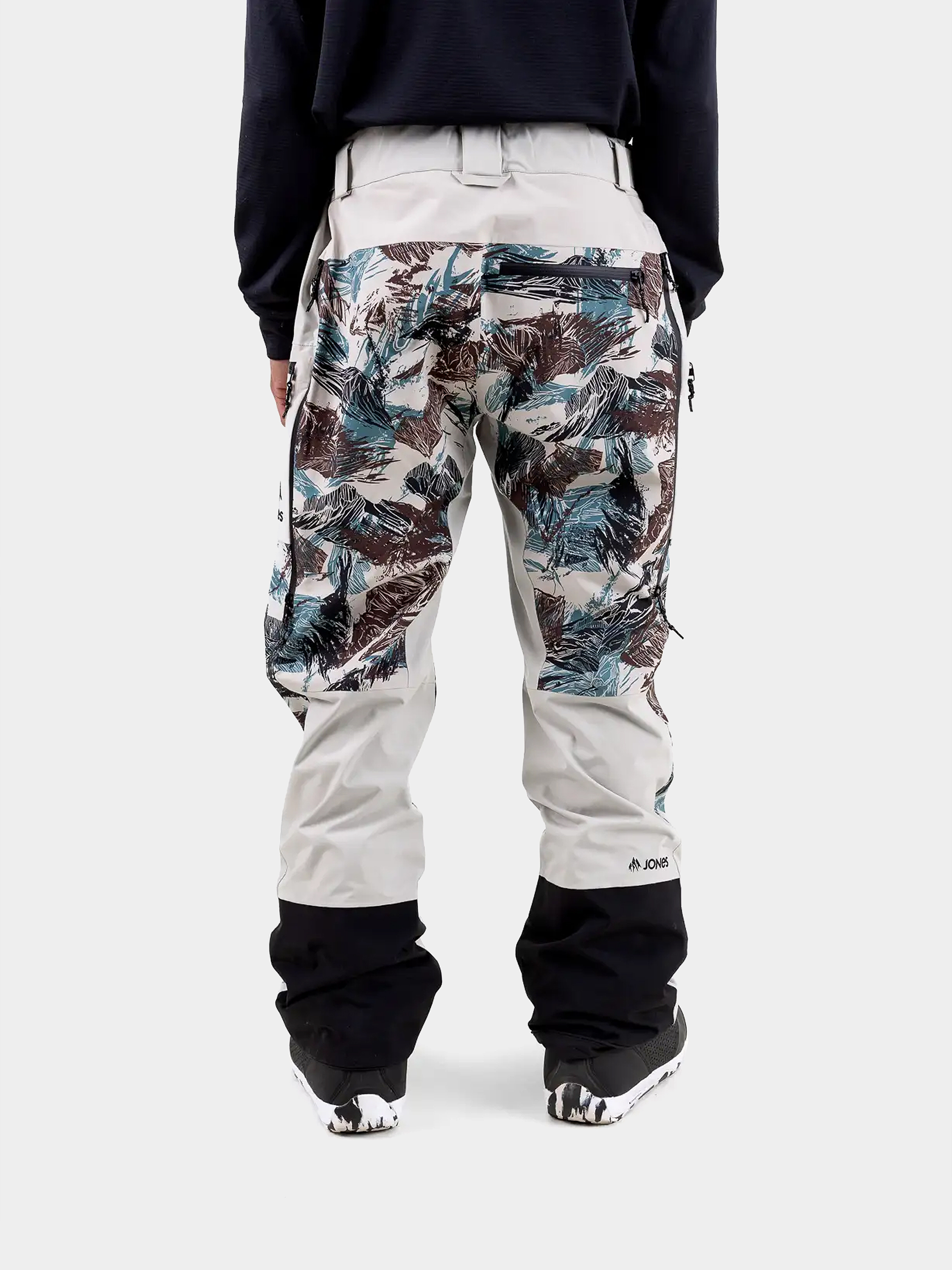 Mens Jones Snowboards Snowboard pants Mtn Surf Rec (smoke gray)