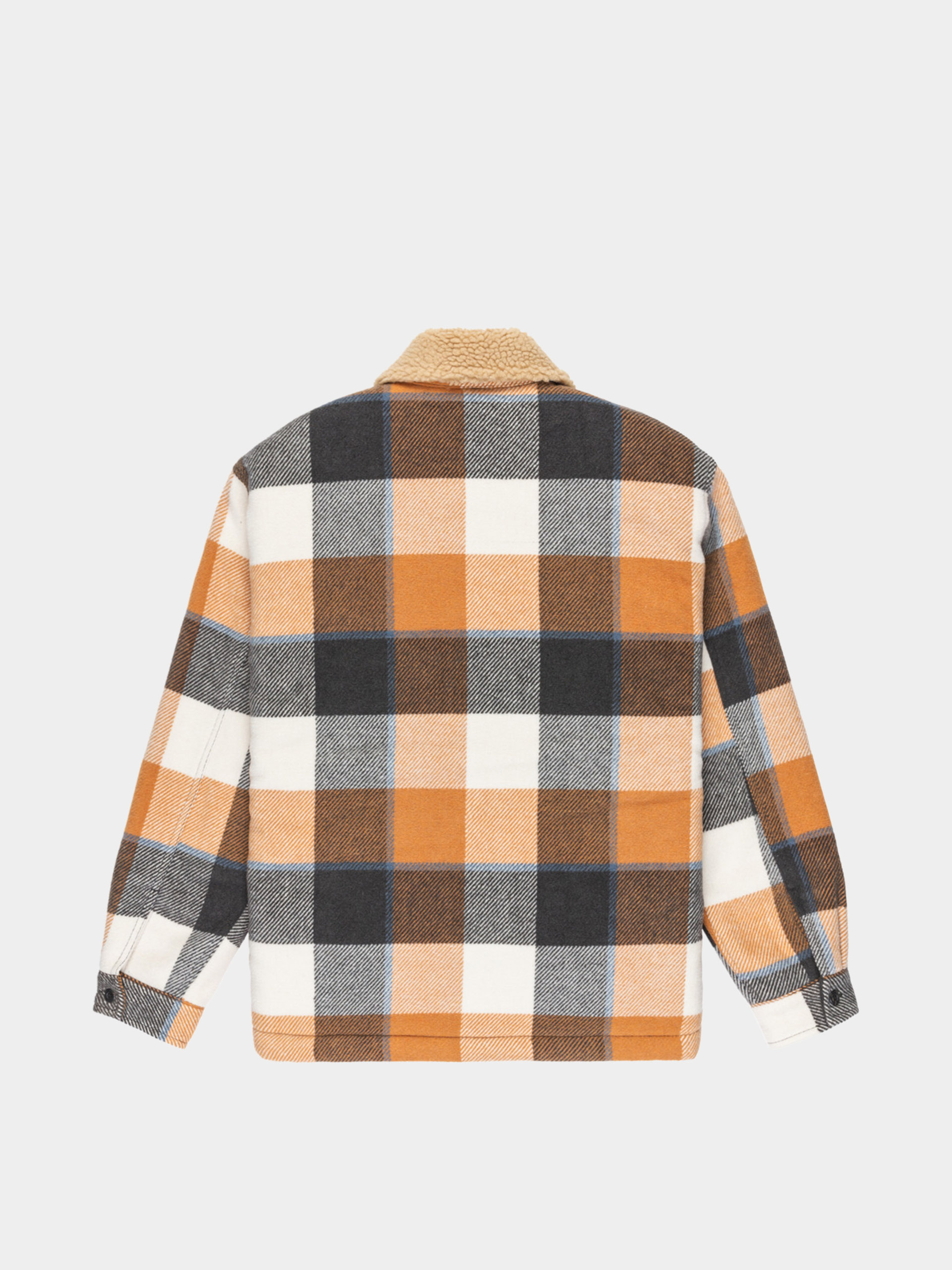 Quiksilver Dna Sherpa Harrington Jacket (almond motherfly check)