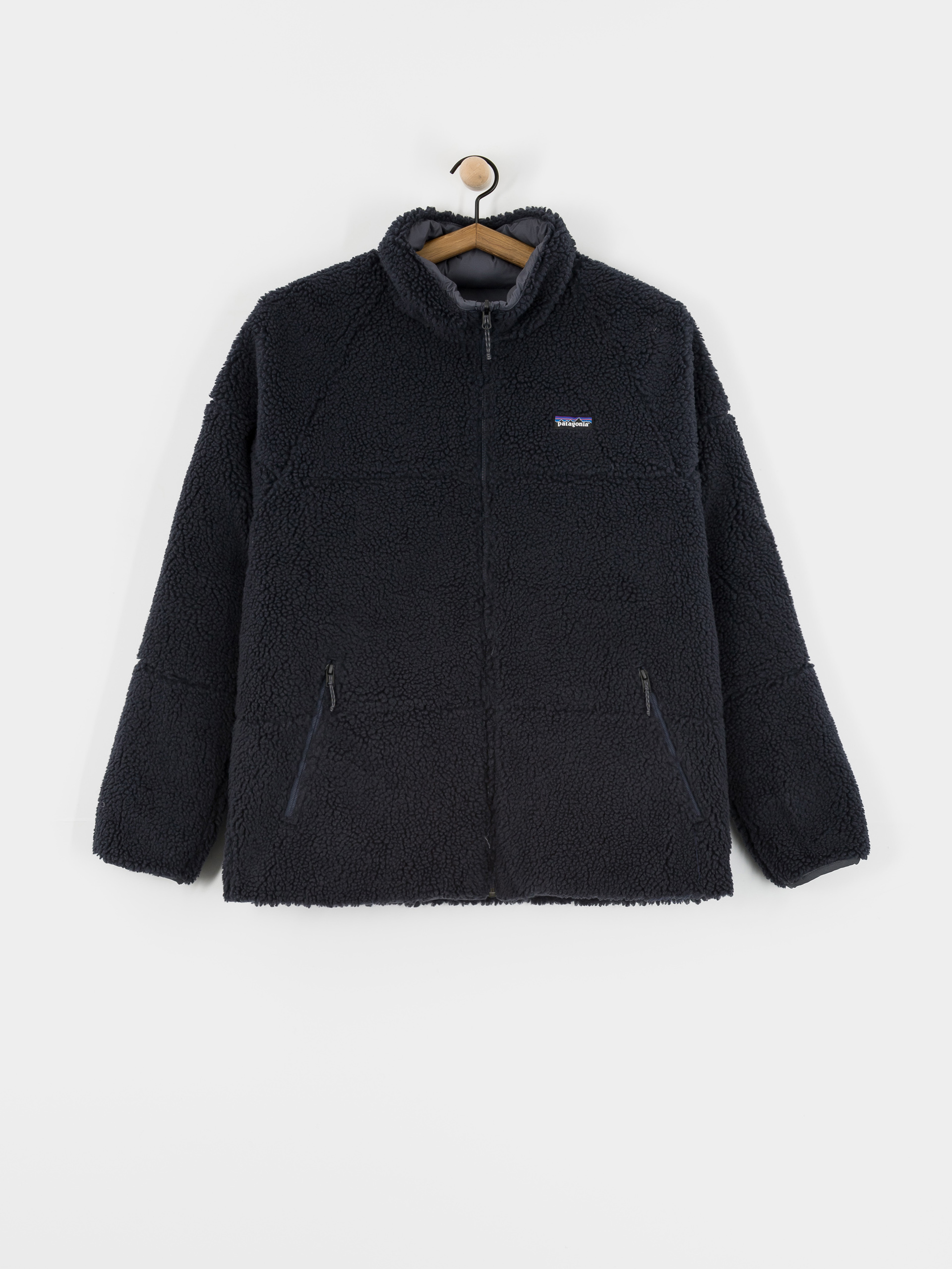 Patagonia Reversible Silent Down Jacket - blue, black (smolder blue)