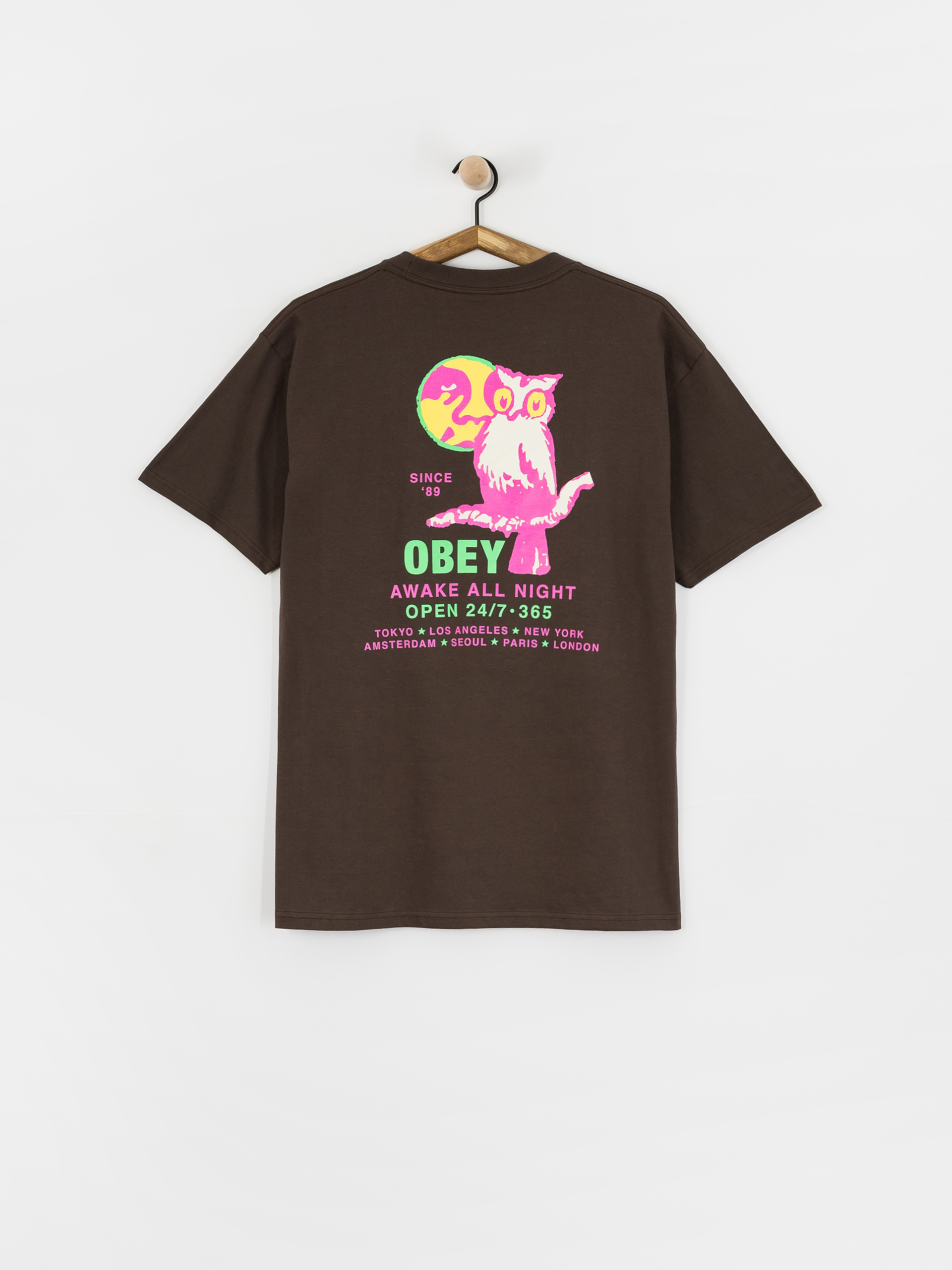 OBEY Obey Owl T-Shirt - brown (java brown)