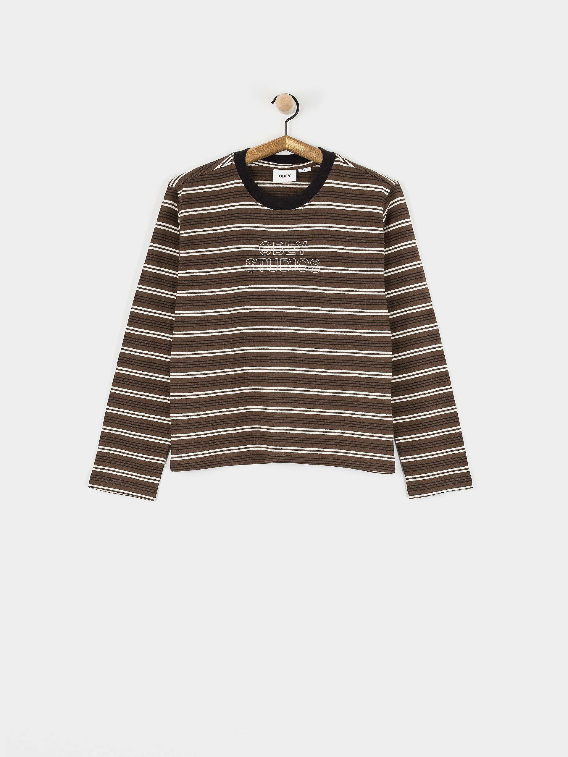 OBEY Louie Stripe Wmn Longsleeve (mushroom multi)