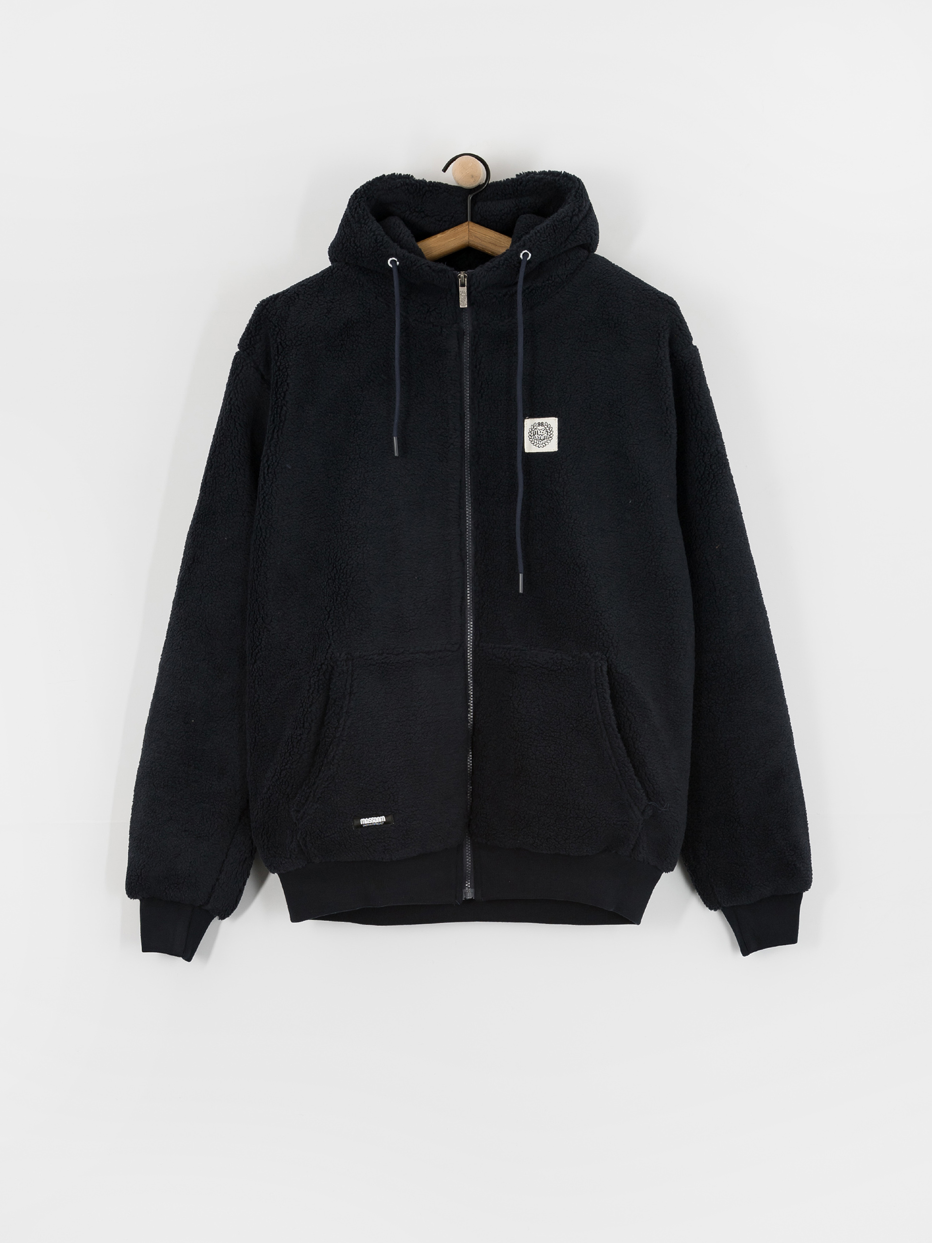 MassDnm Patch Teddy Zip Hoody Jacke (navy)
