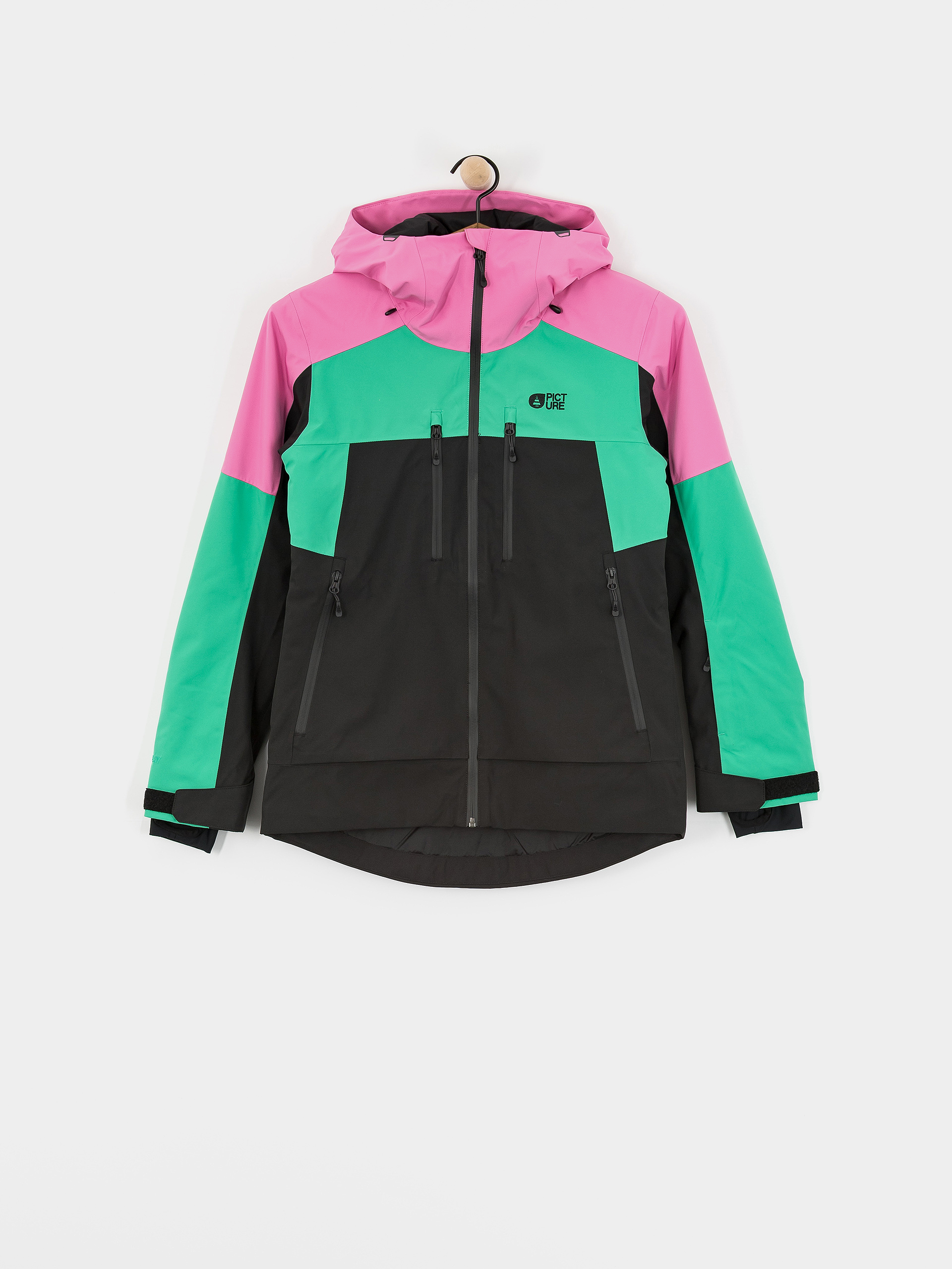 Picture Exa Wmn Snowboard jacket - pink, green (super pink)
