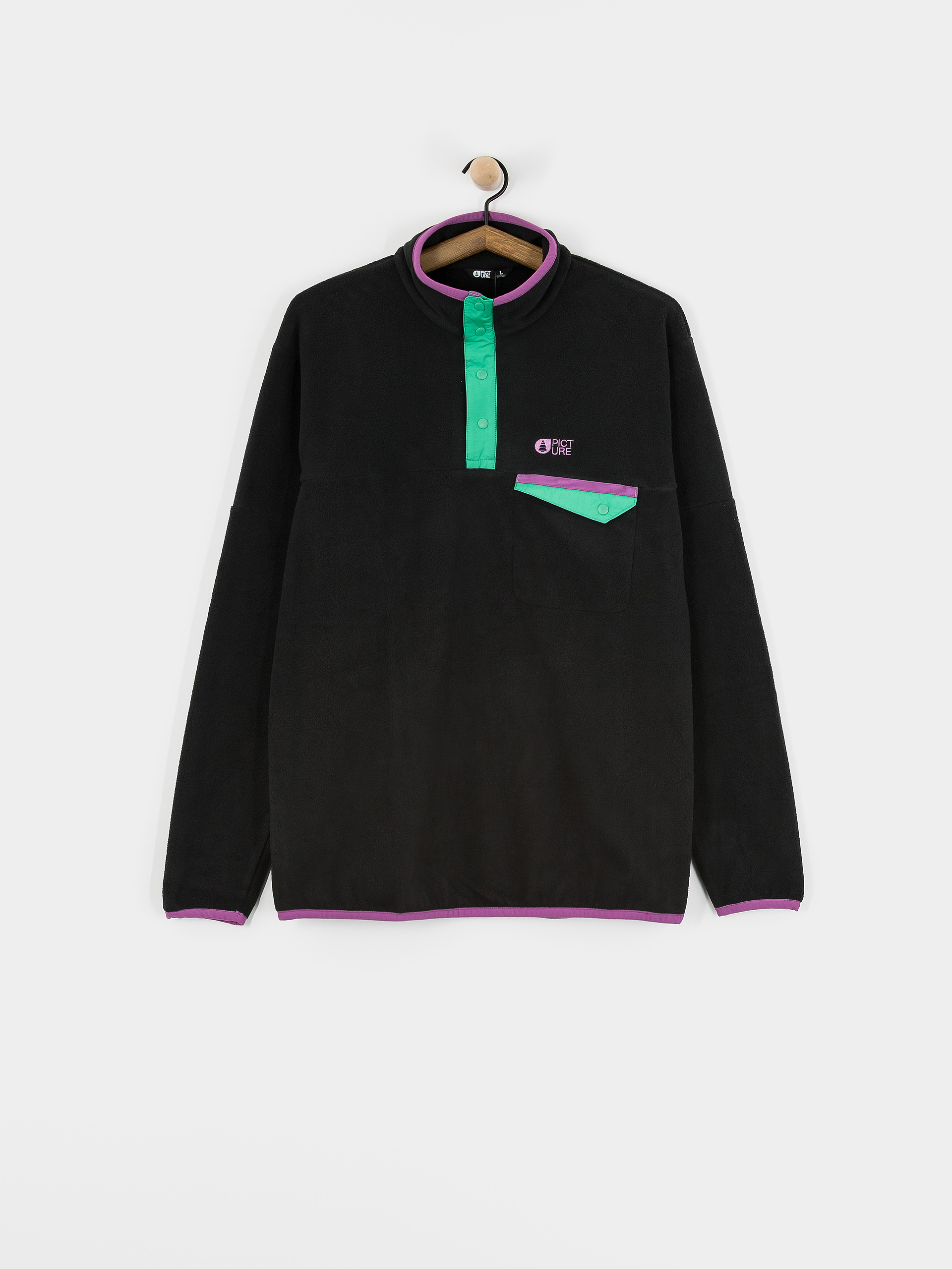 Picture Arcca 1/4 Zip Fleece  (black)