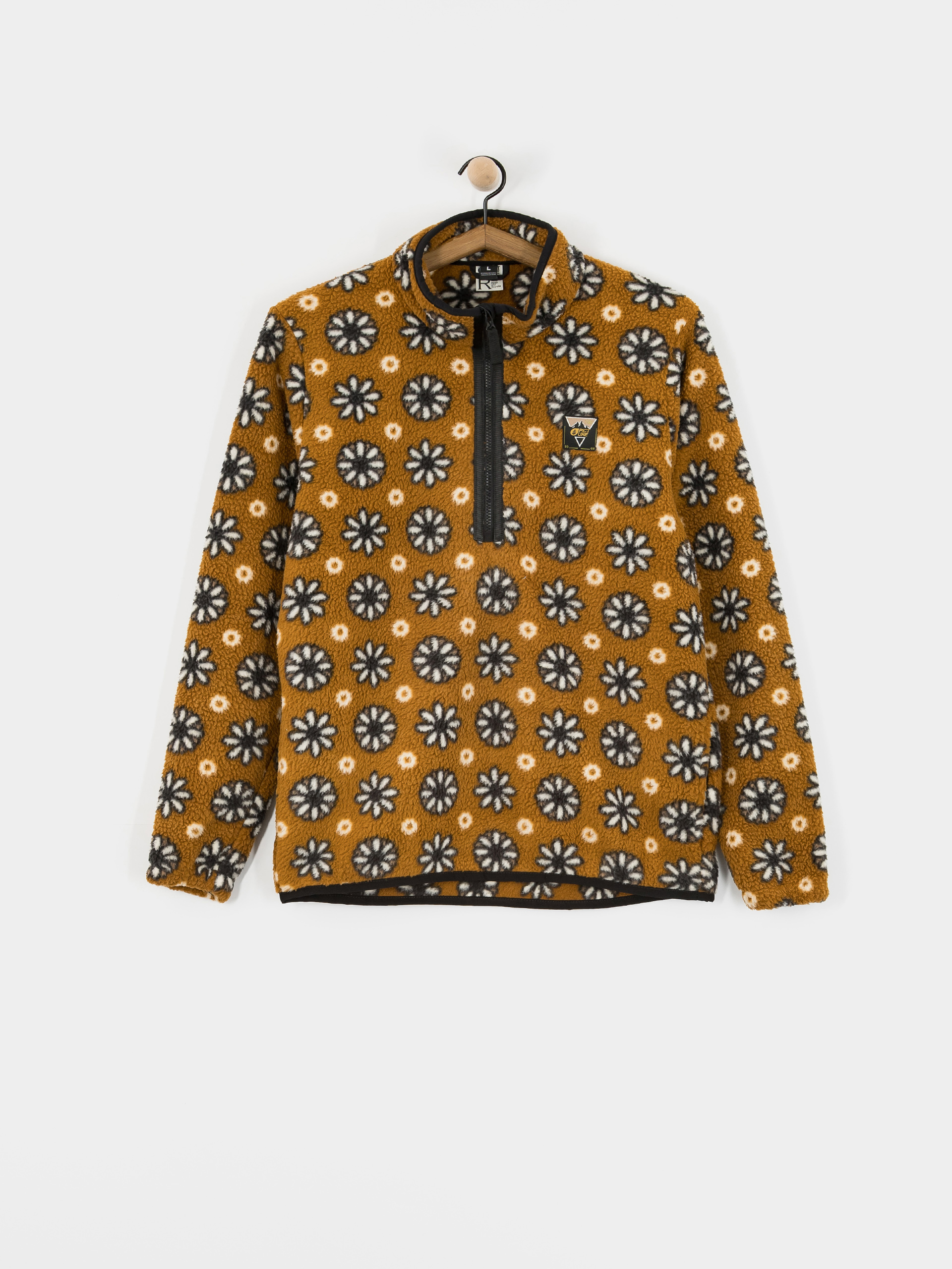 Picture Kimag Printed 1/4 Zip Fleece  (daisy print)