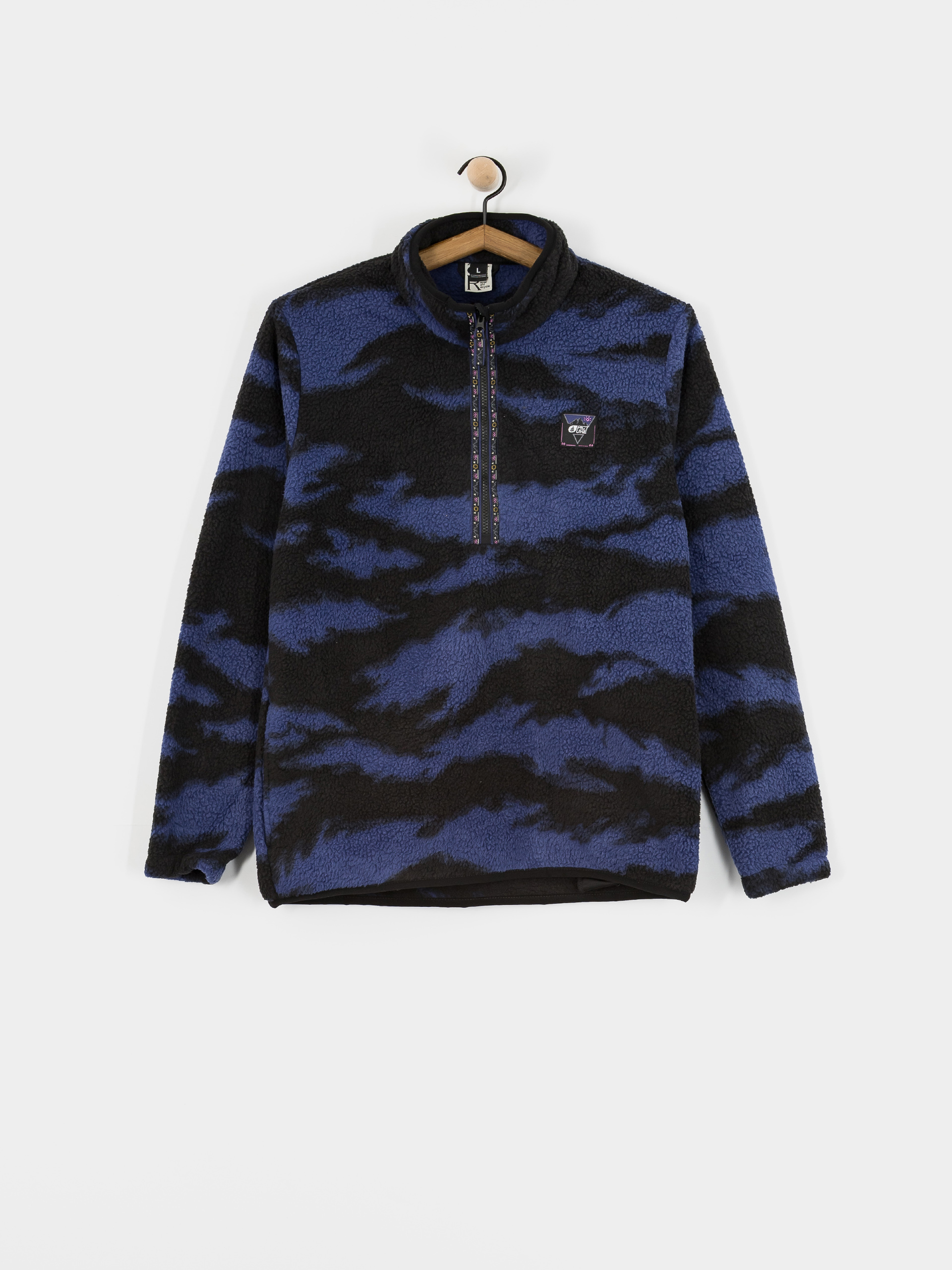 Herren Picture Kimag Printed 1/4 Zip Fleece Jacke (retro fusion print)