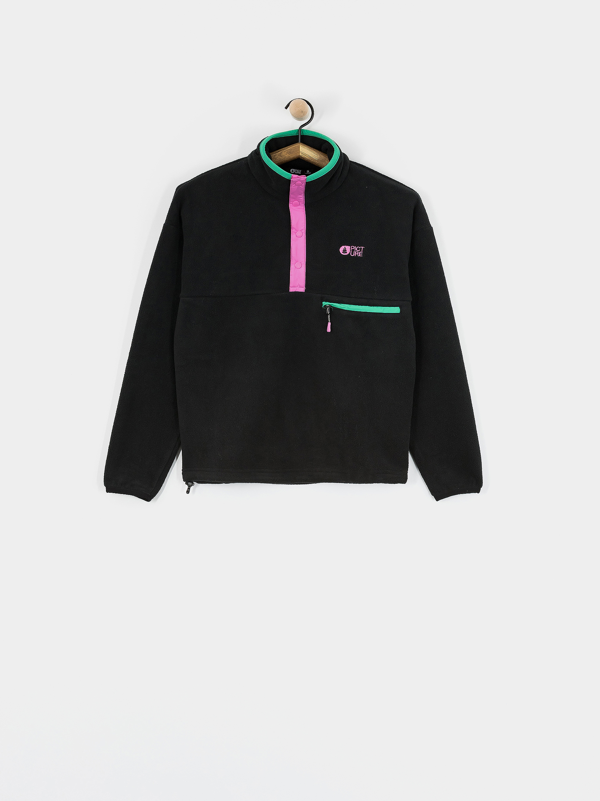 Womens Picture Arcca 1/4 Zip Fleece  (black)