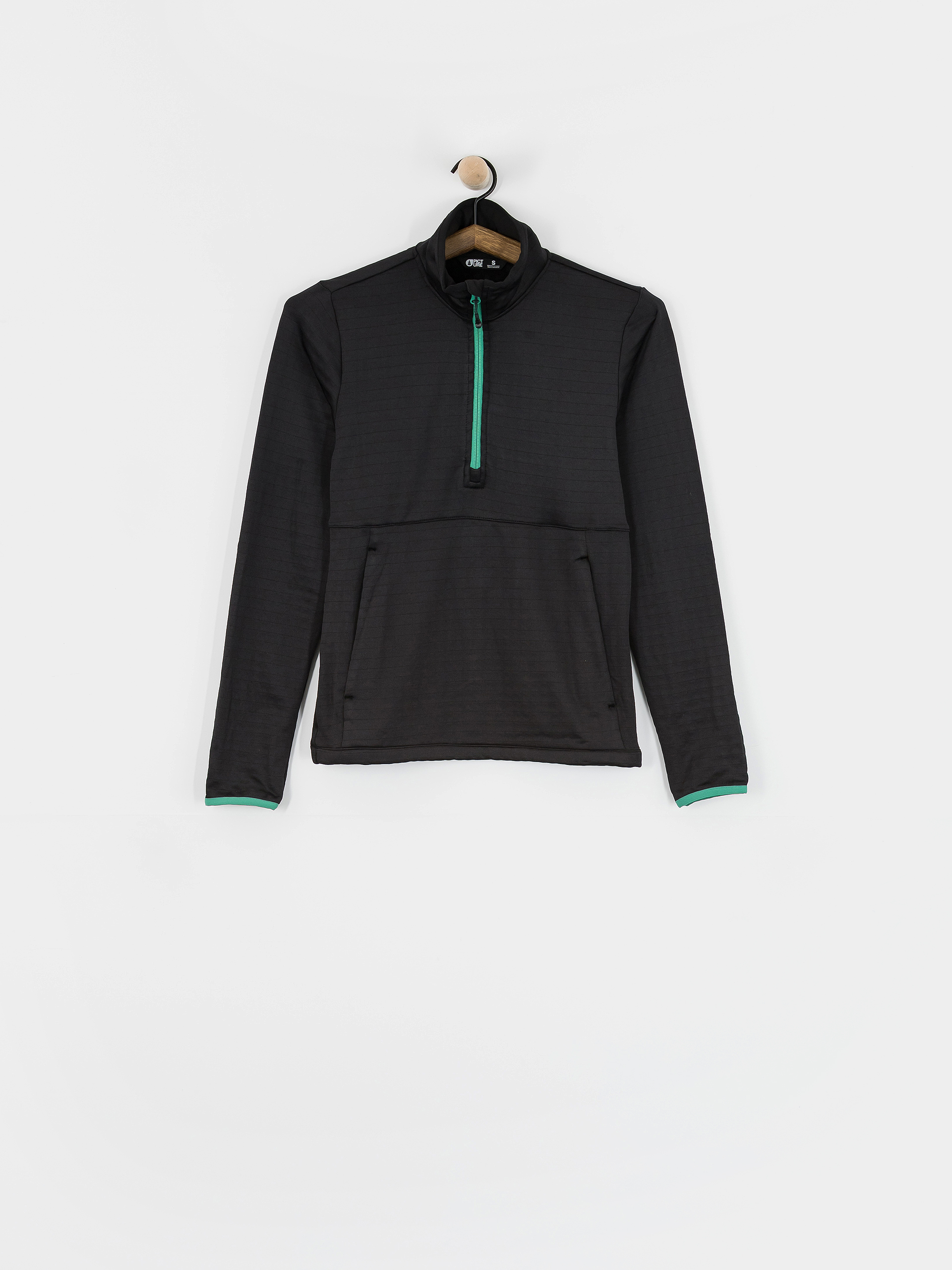 Picture Bake Grid 1/4 Zip Wmn Aktives Sweatshirt (black)