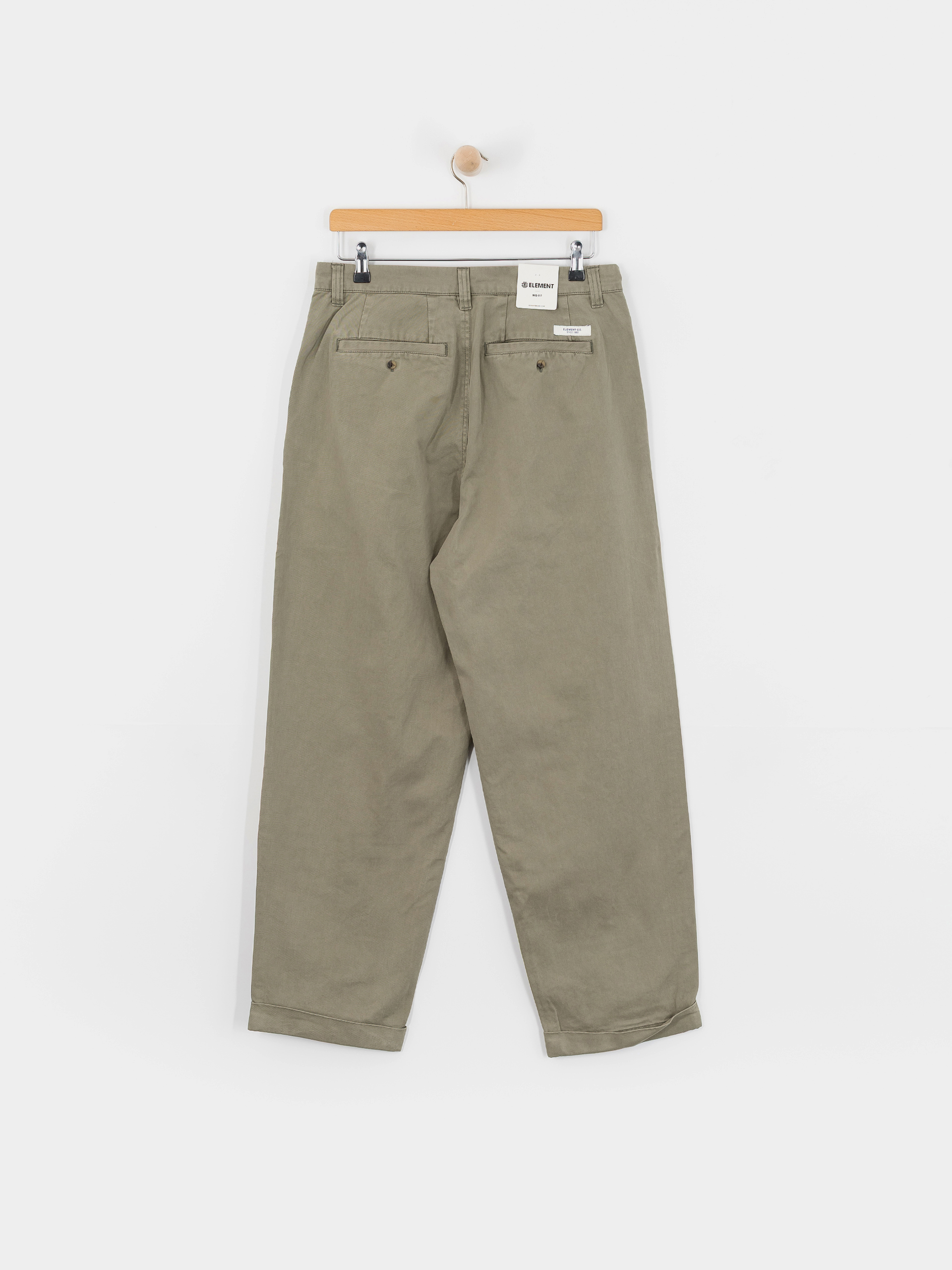 Element Big Pleated Chino Pants (kalamata)